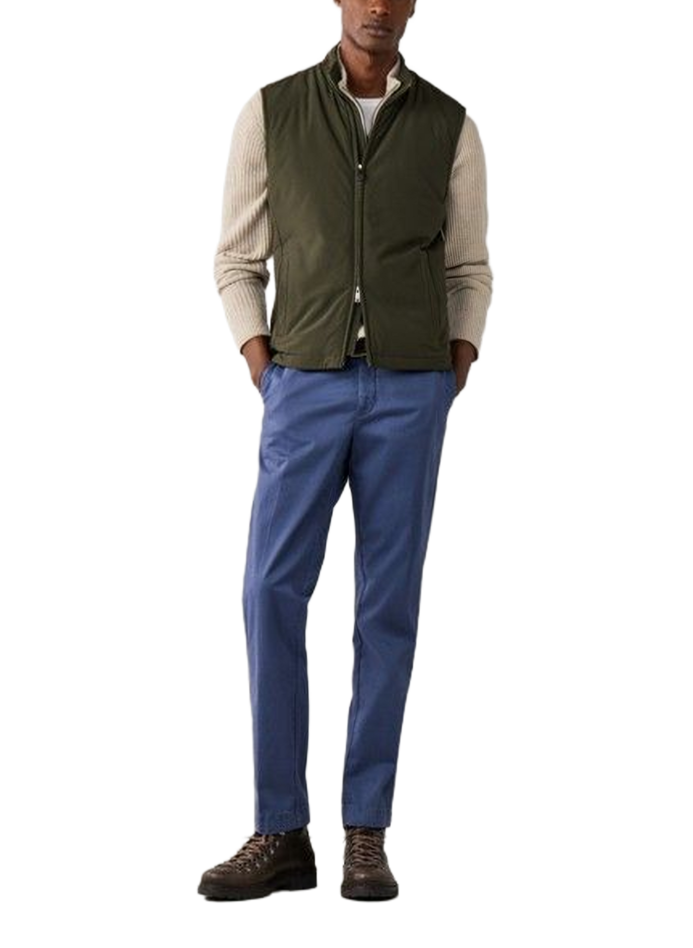 Ärmellose Jacke mit Stehkragen HACKETT Grun