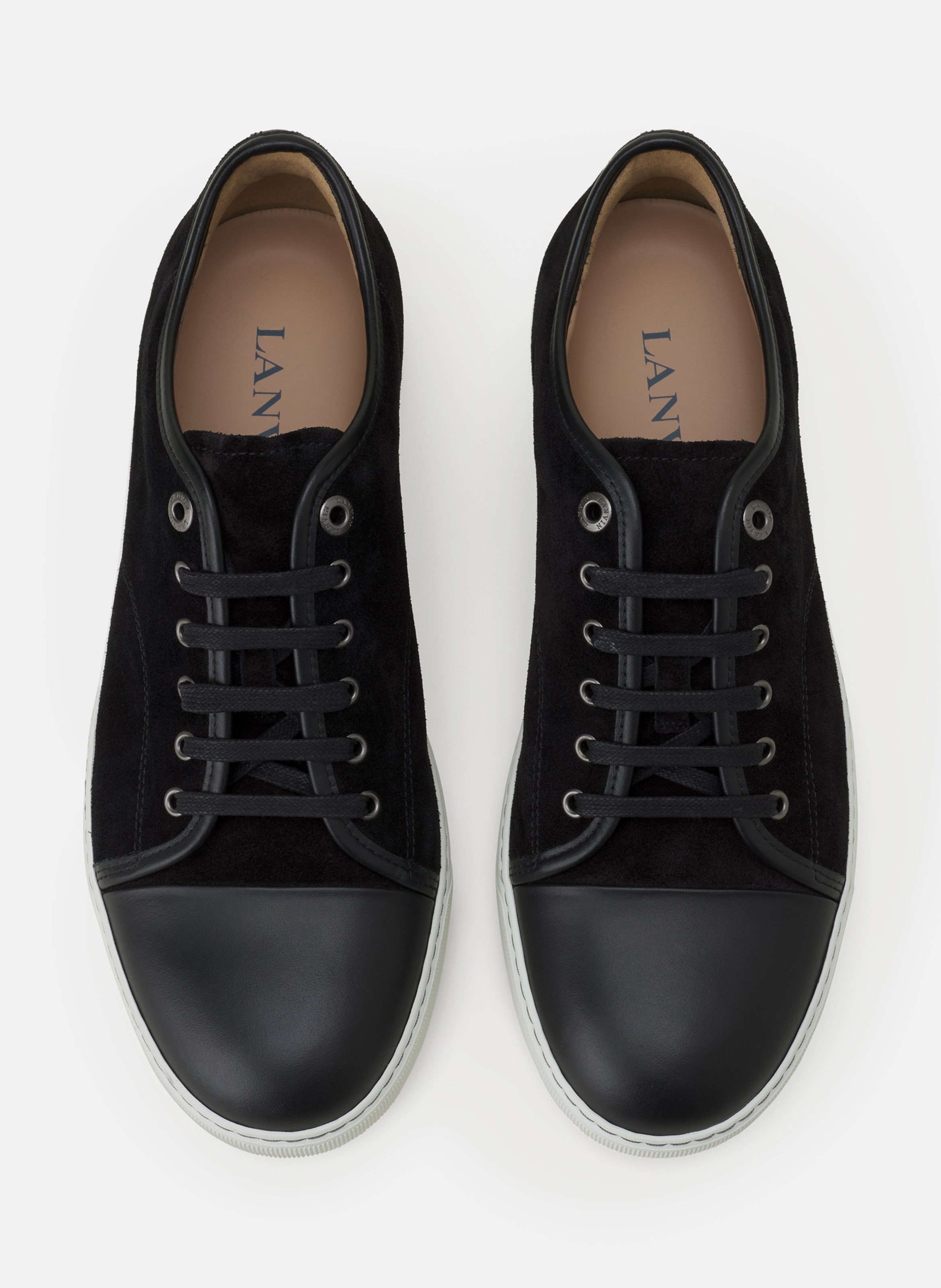 Sneakers dbb1 en cuir et suede LANVIN Noir