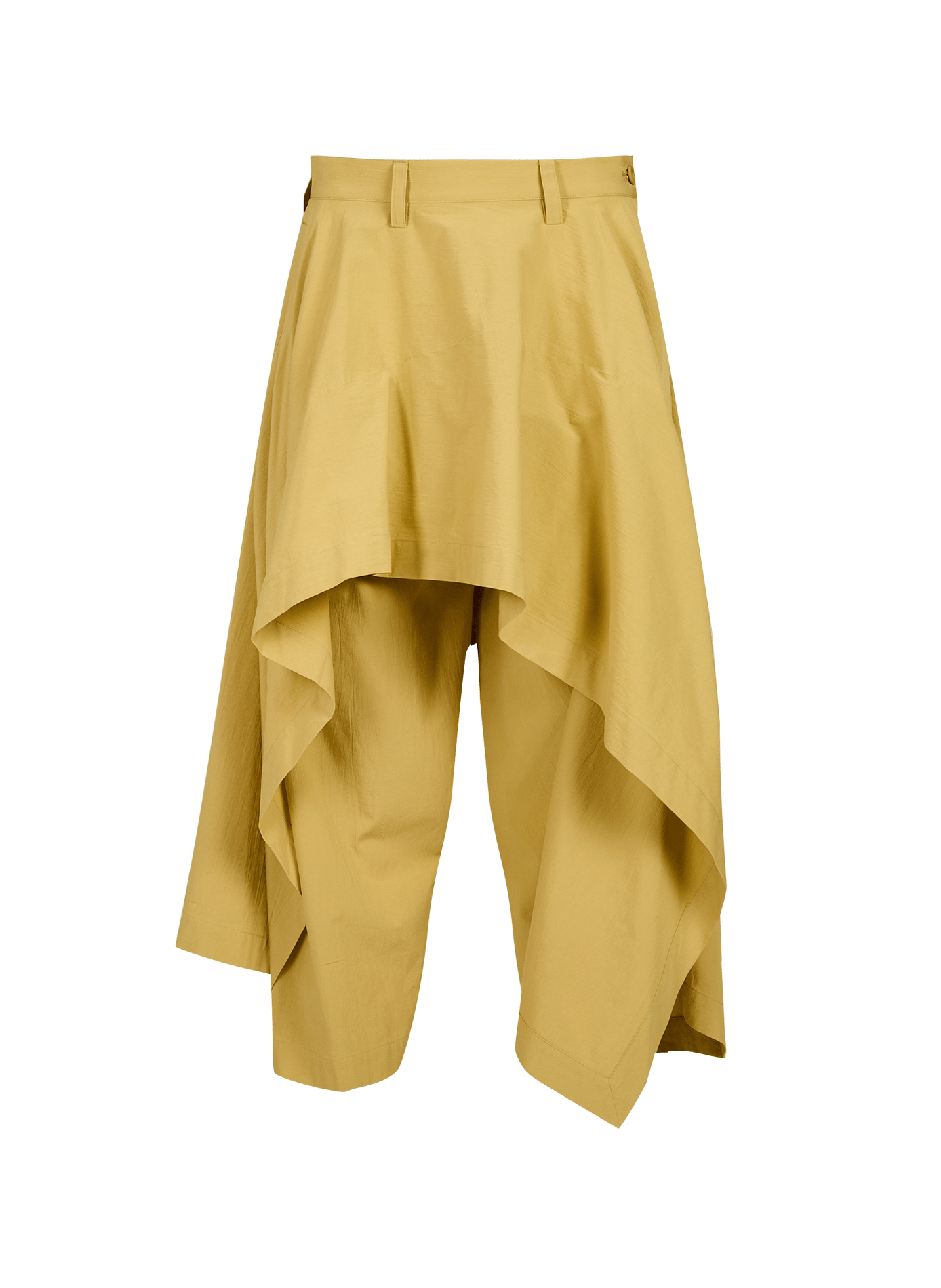 Pantalon ample avec empiècement en coton ISSEY MIYAKE Beige