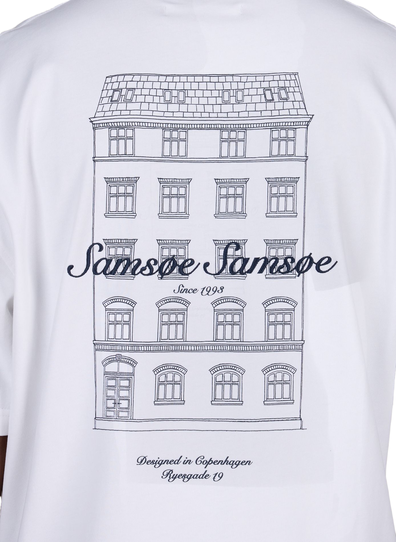 Weites Baumwoll-T-Shirt Sauni SAMSOE SAMSOE Weiss