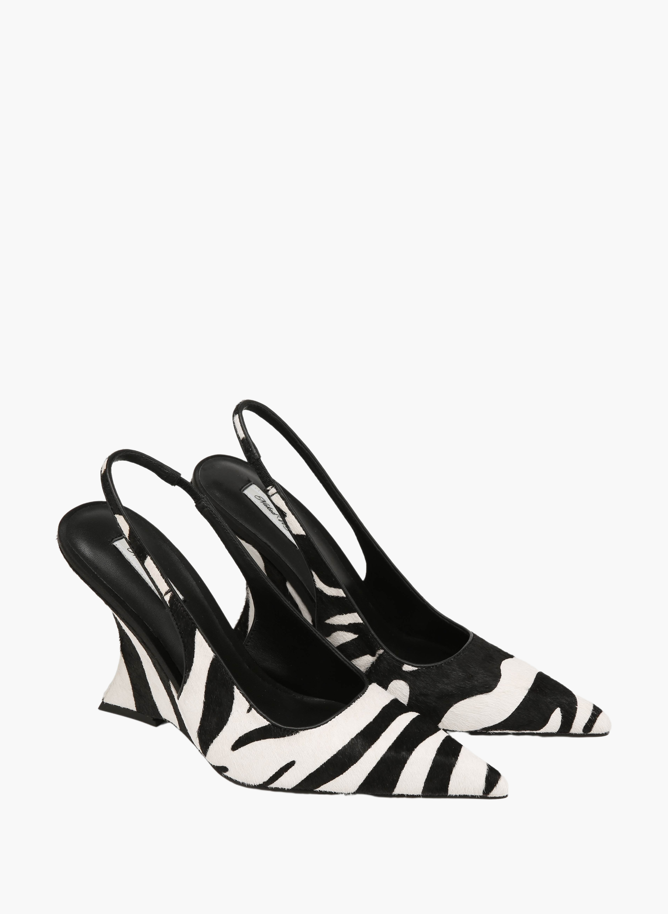 Chaussures à talons laguna en cuir poulain NAKED WOLFE Rayé