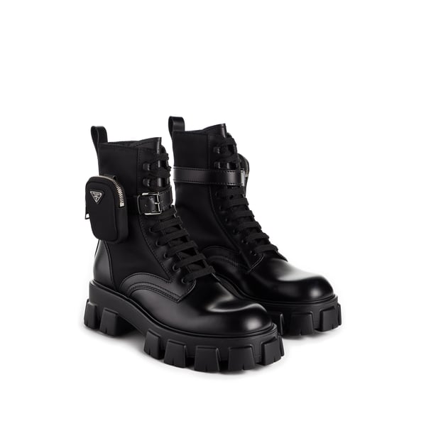 Combat boots Monolith en cuir et Re-nylon