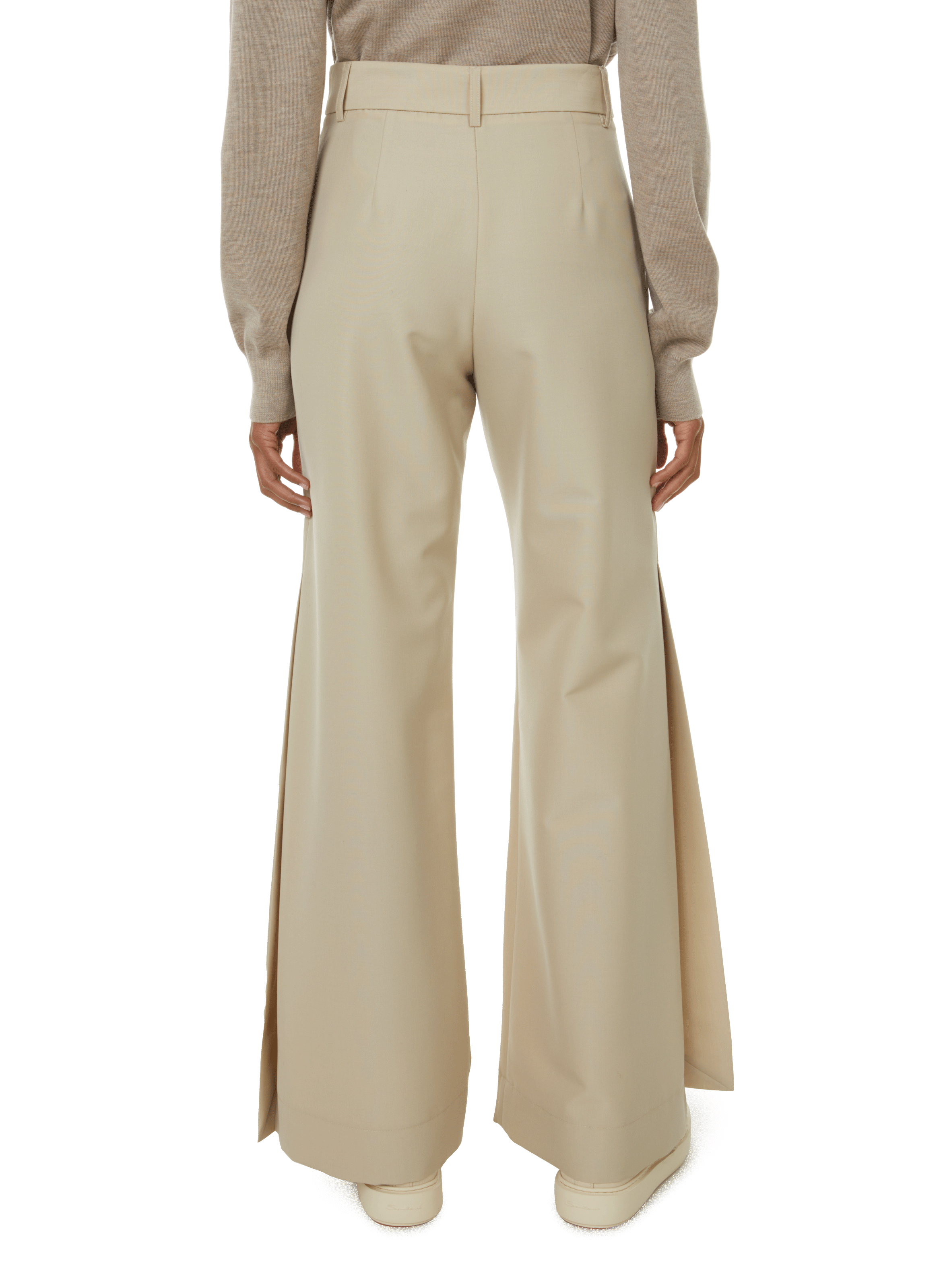 Pantalon évasée BENJAMIN BENMOYAL Beige
