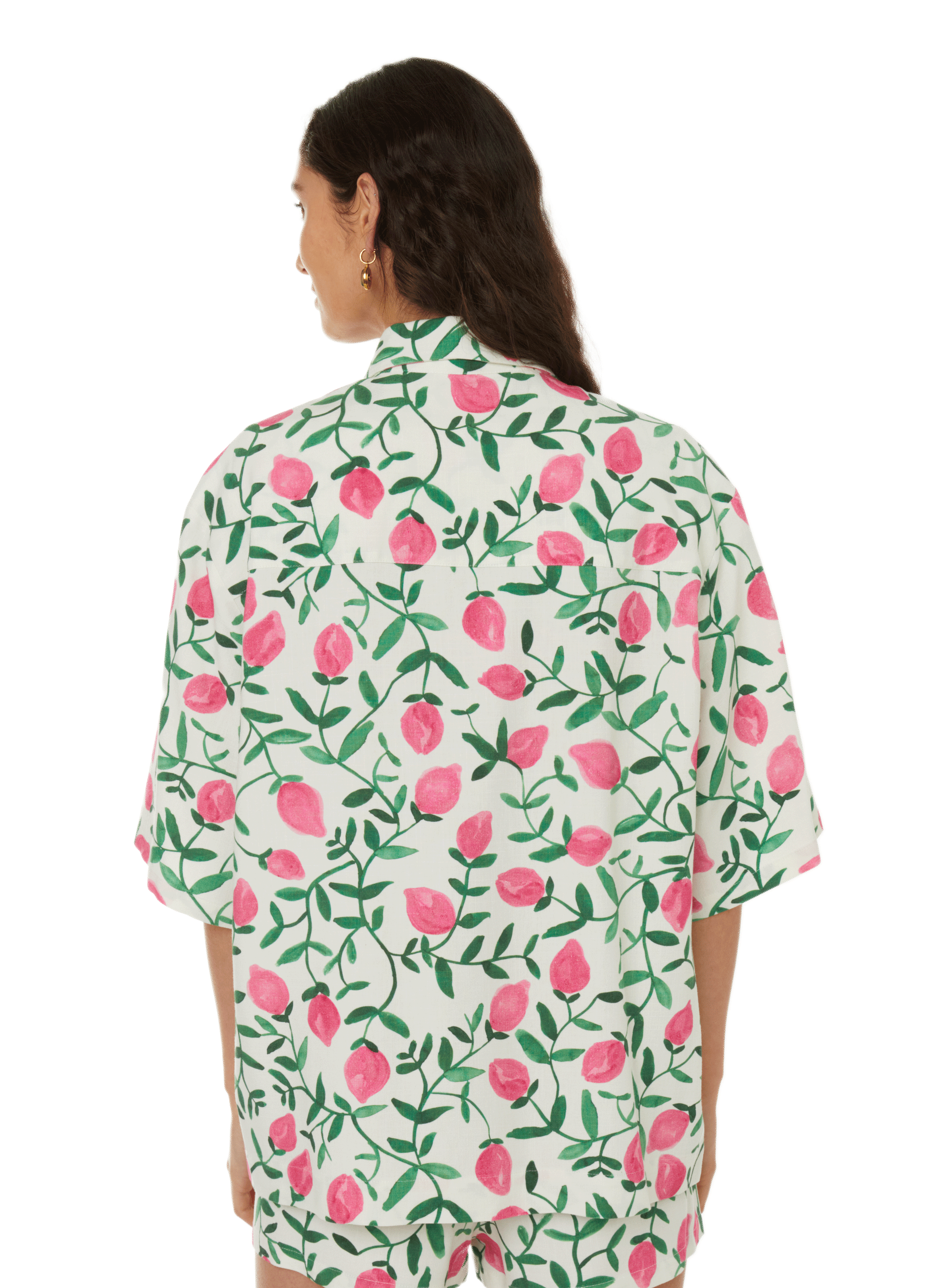 Cotton and linen printed shirt BENJAMIN BENMOYAL Multicolour