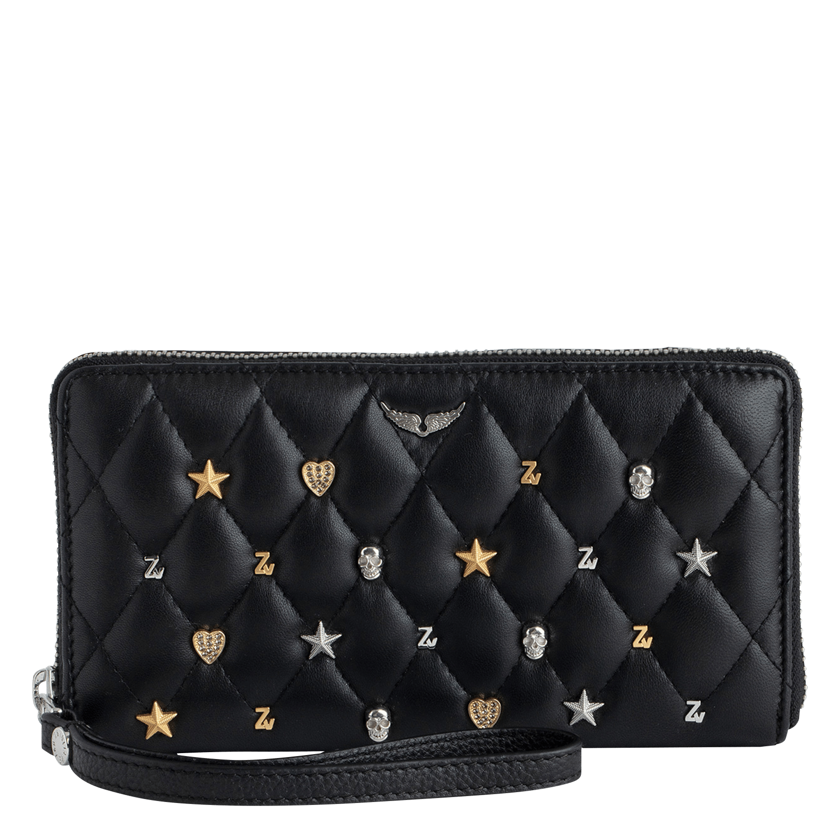 Portefeuille Compact En Cuir Zadig & Voltaire - Occasion En Très Bon état