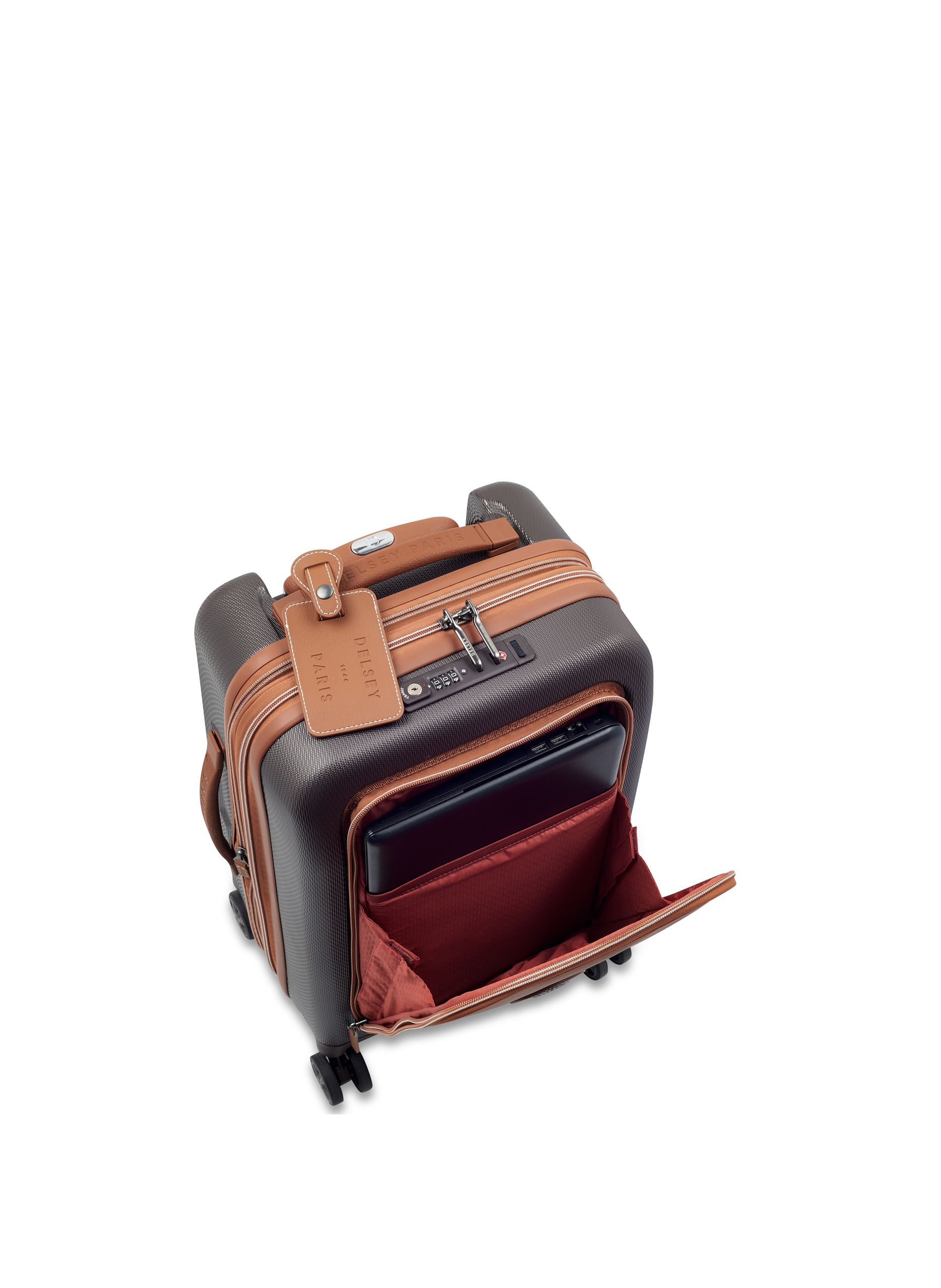 Valise cabine rigide taille s - chatelet air 2.0 DELSEY PARIS Marron