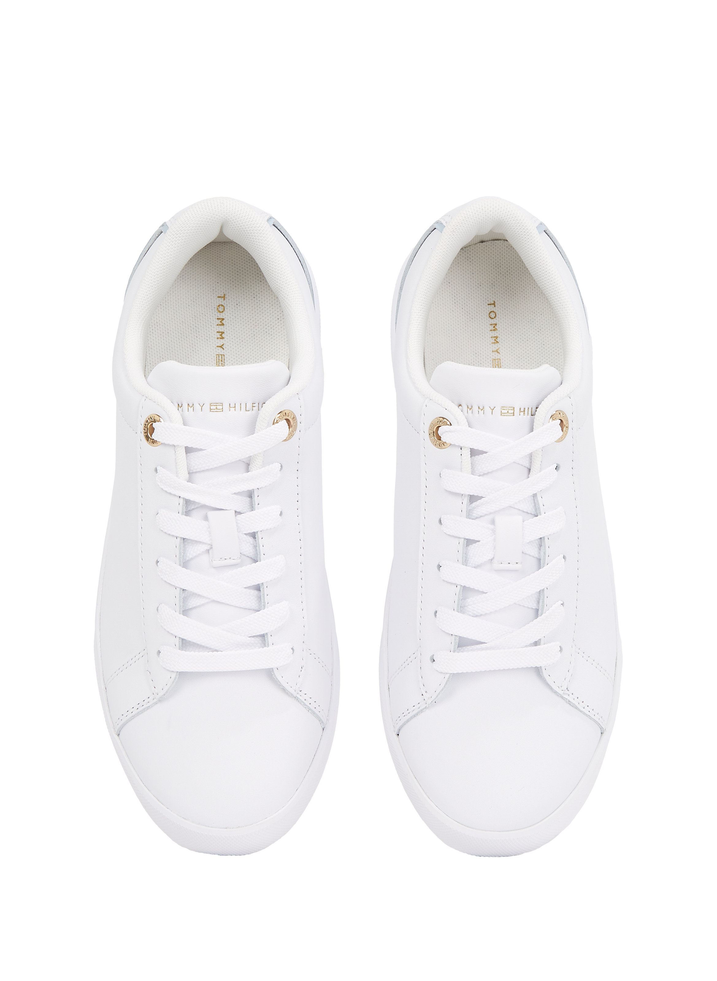 Baskets en cuir TOMMY HILFIGER Blanc