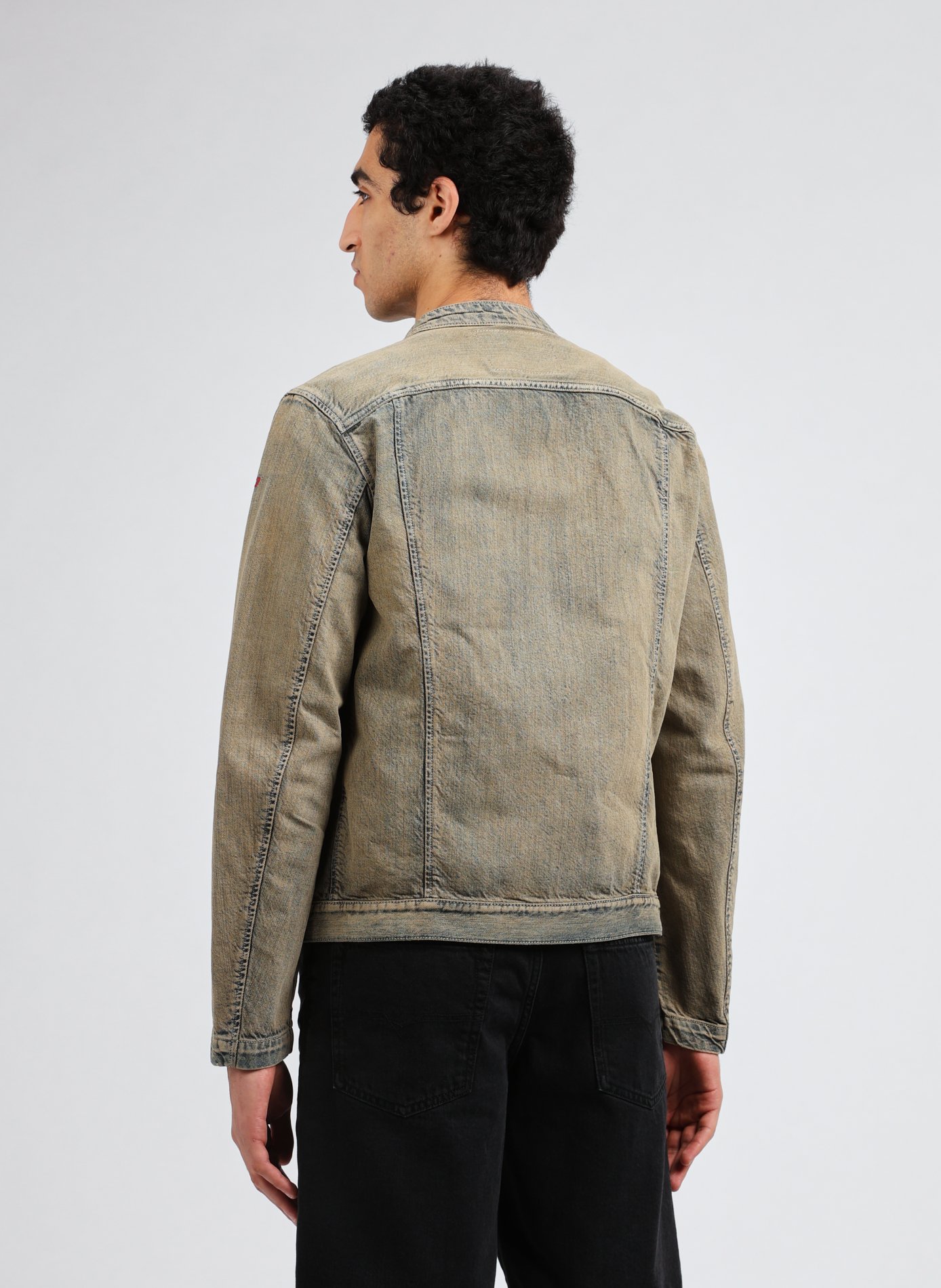 Gewaschene Jeansjacke DIESEL Blau