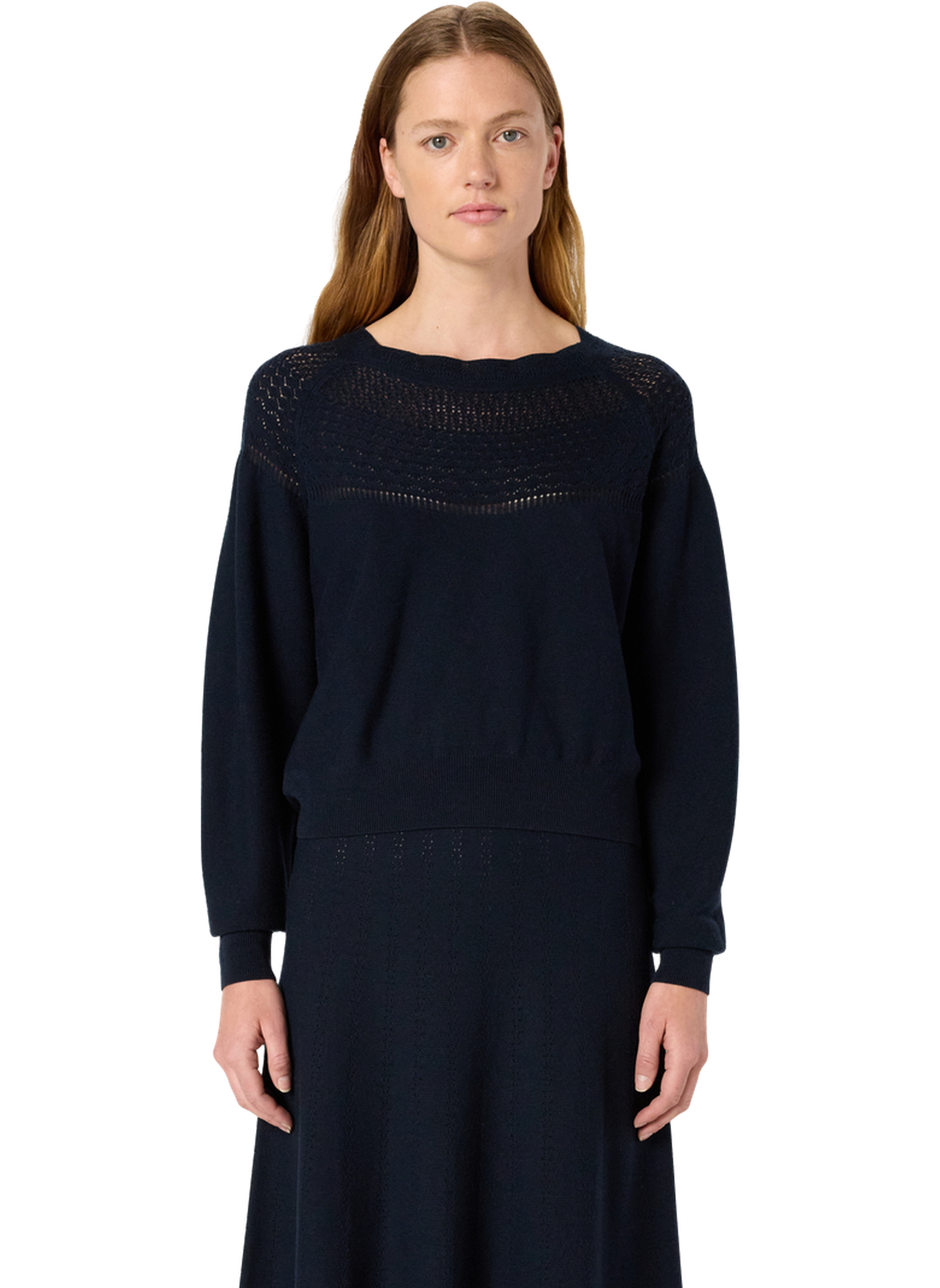 Pull à motifs ajourés - eleo GERARD DAREL Bleu