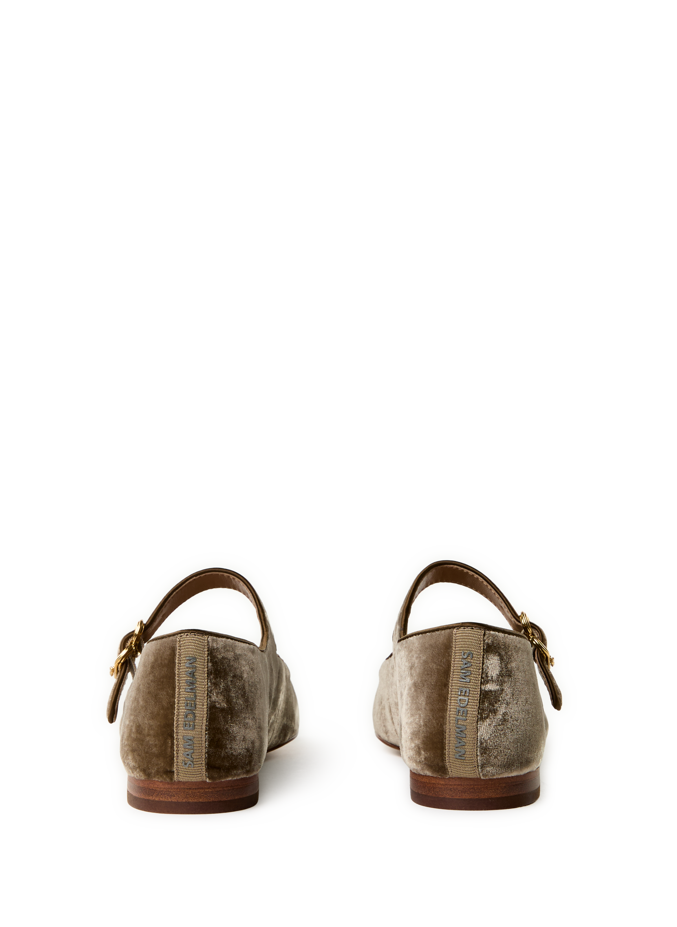 Ballerines plates à boucle Argent