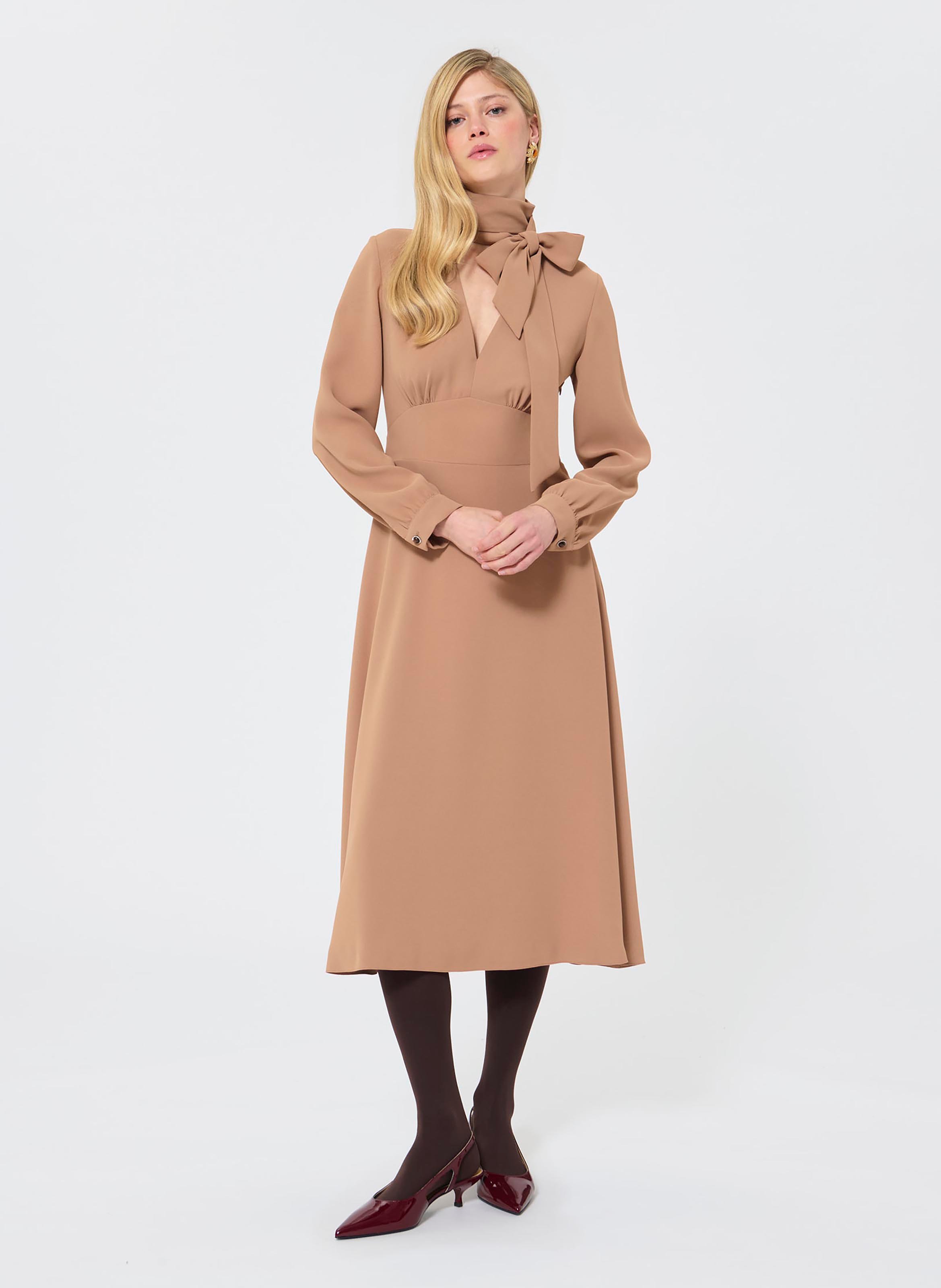 Robe rosalie TARA JARMON Marron