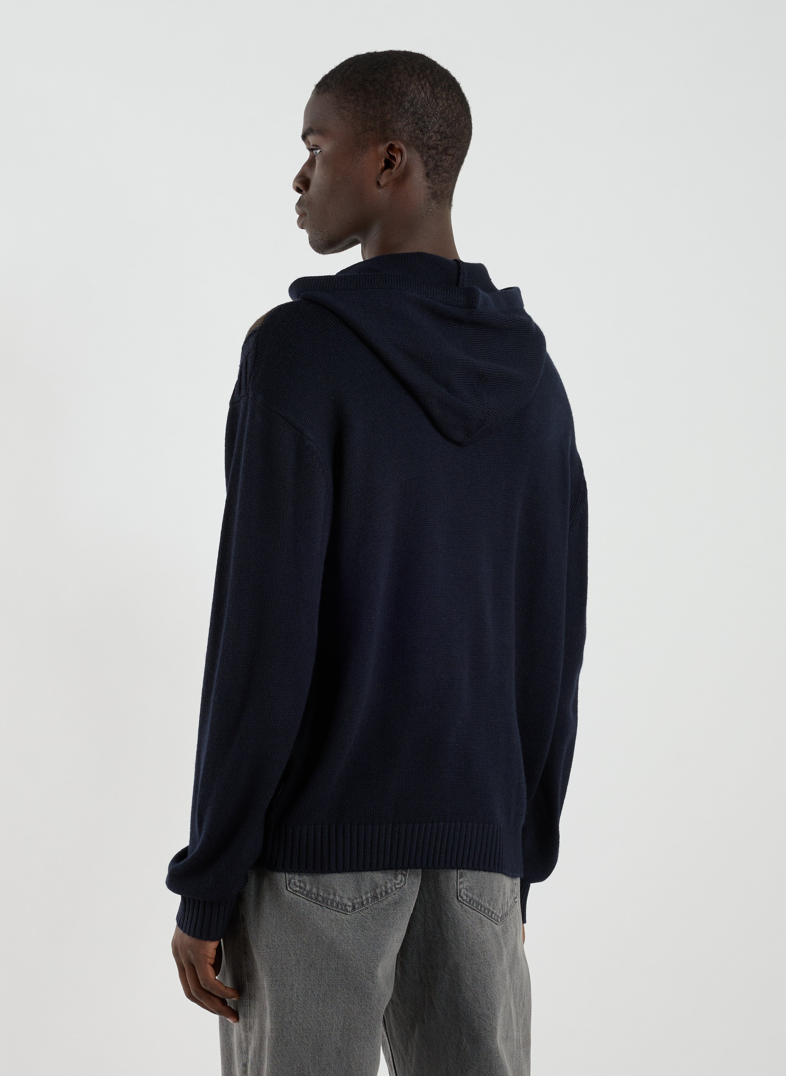 Hooded wool blend sweater ARMANI EXCHANGE Multicolour