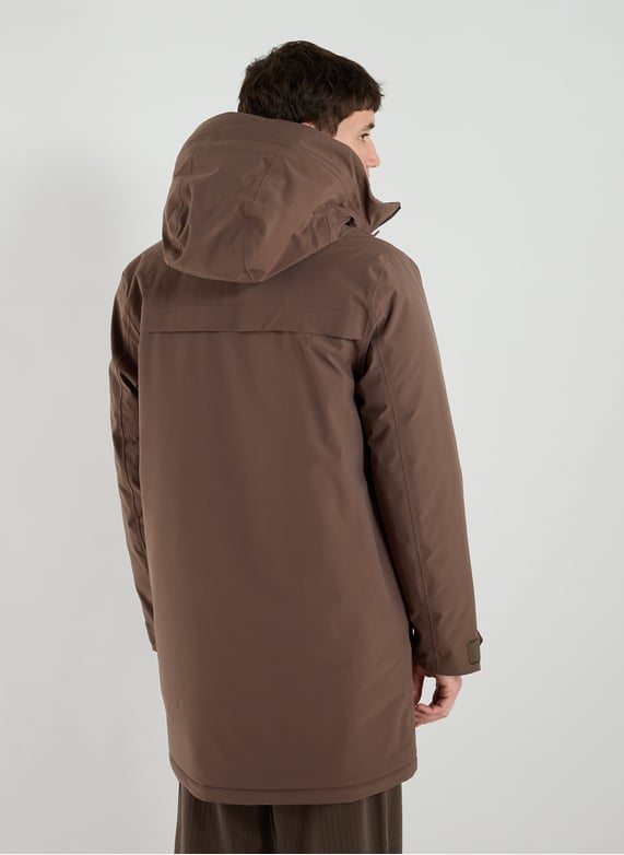 Parka mi-longue à capuche | Marron by DIDRIKSONS Parka mi-longue à capuche Marron