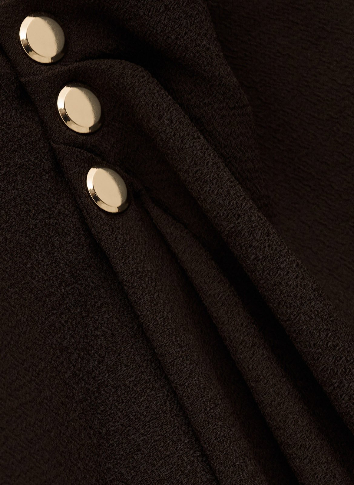 Robe longue col v fiji Marron