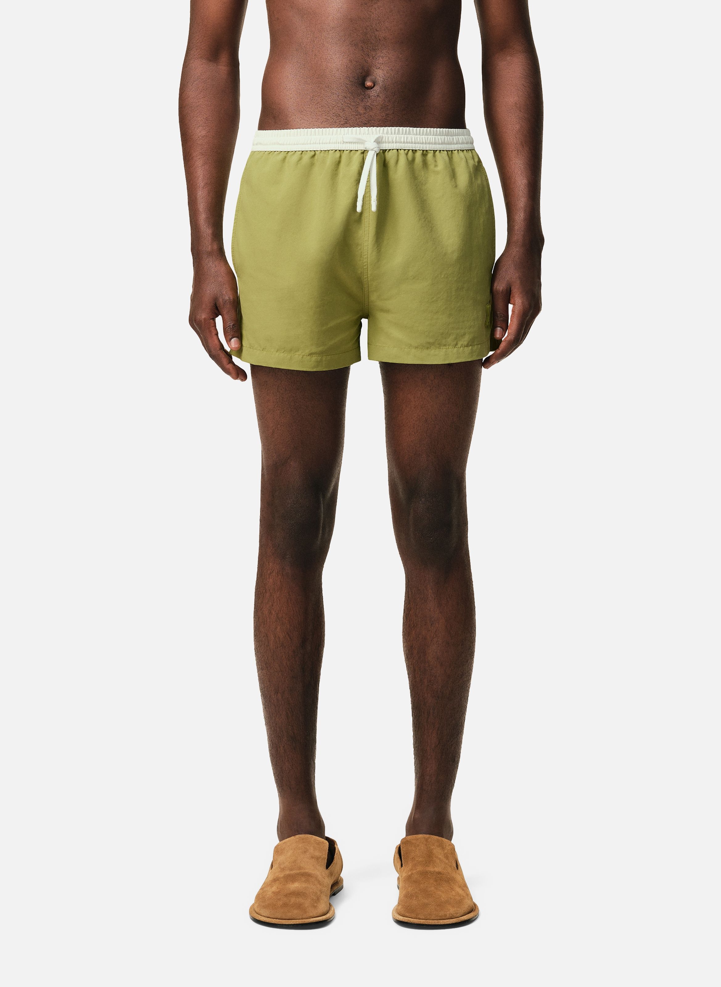 Maillot de bain court en nylon AMI PARIS Vert
