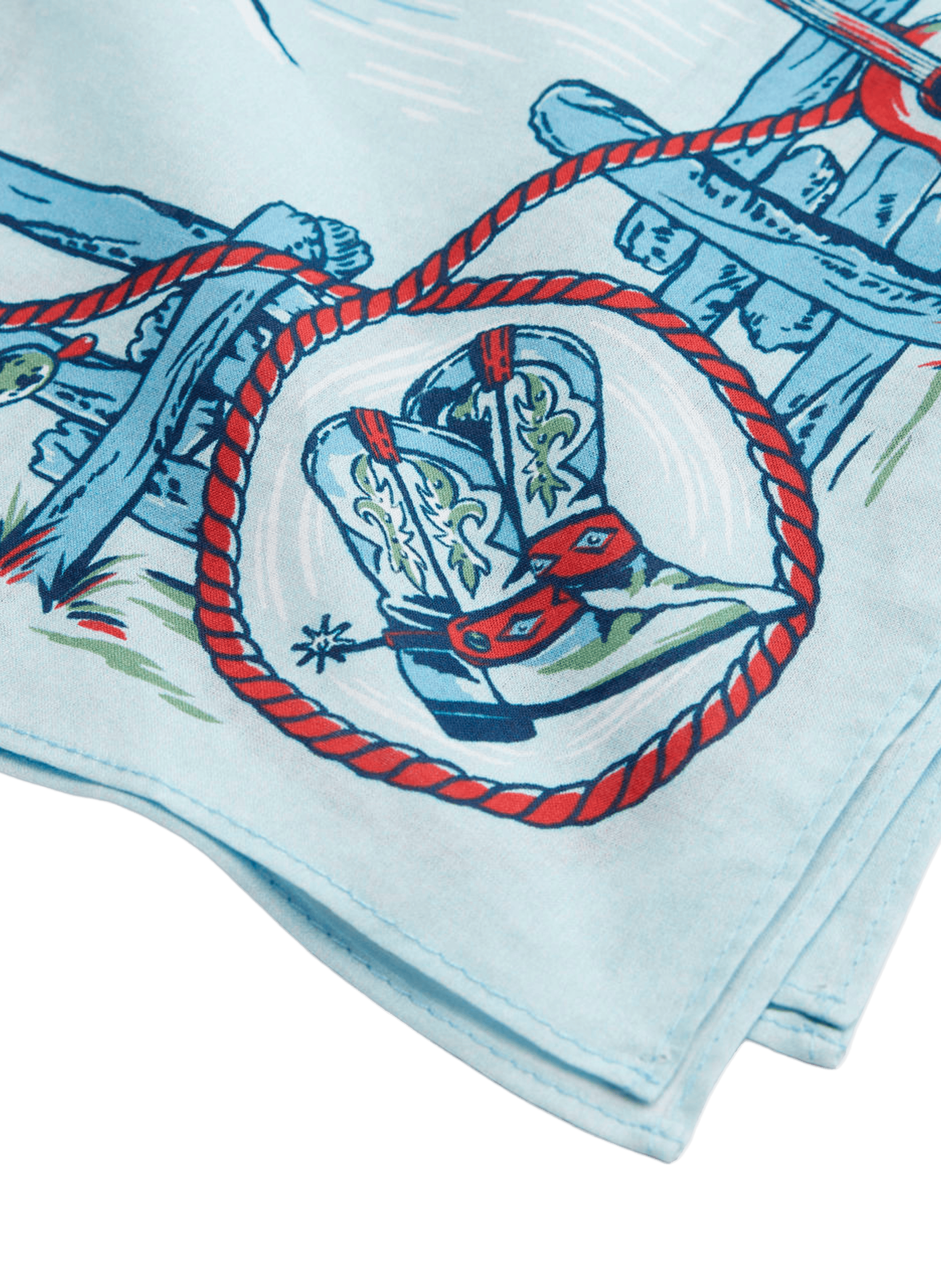 Printed scarf LEVIS ACCESSOIRES Blue