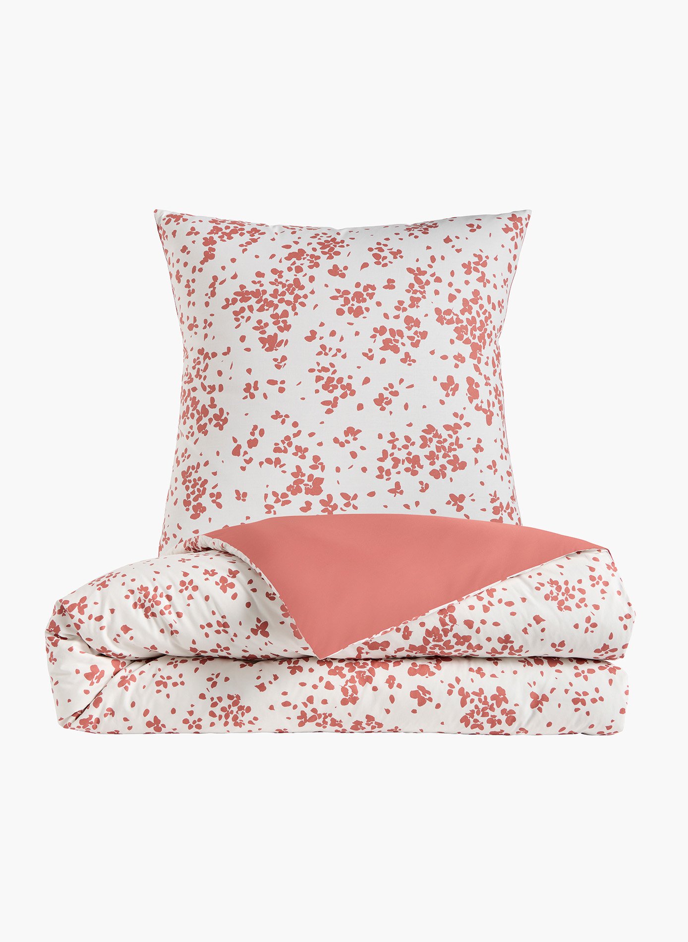 Pack housse de couette + taie(s) d'oreiller lodge ANNE DE SOLENE Rouge