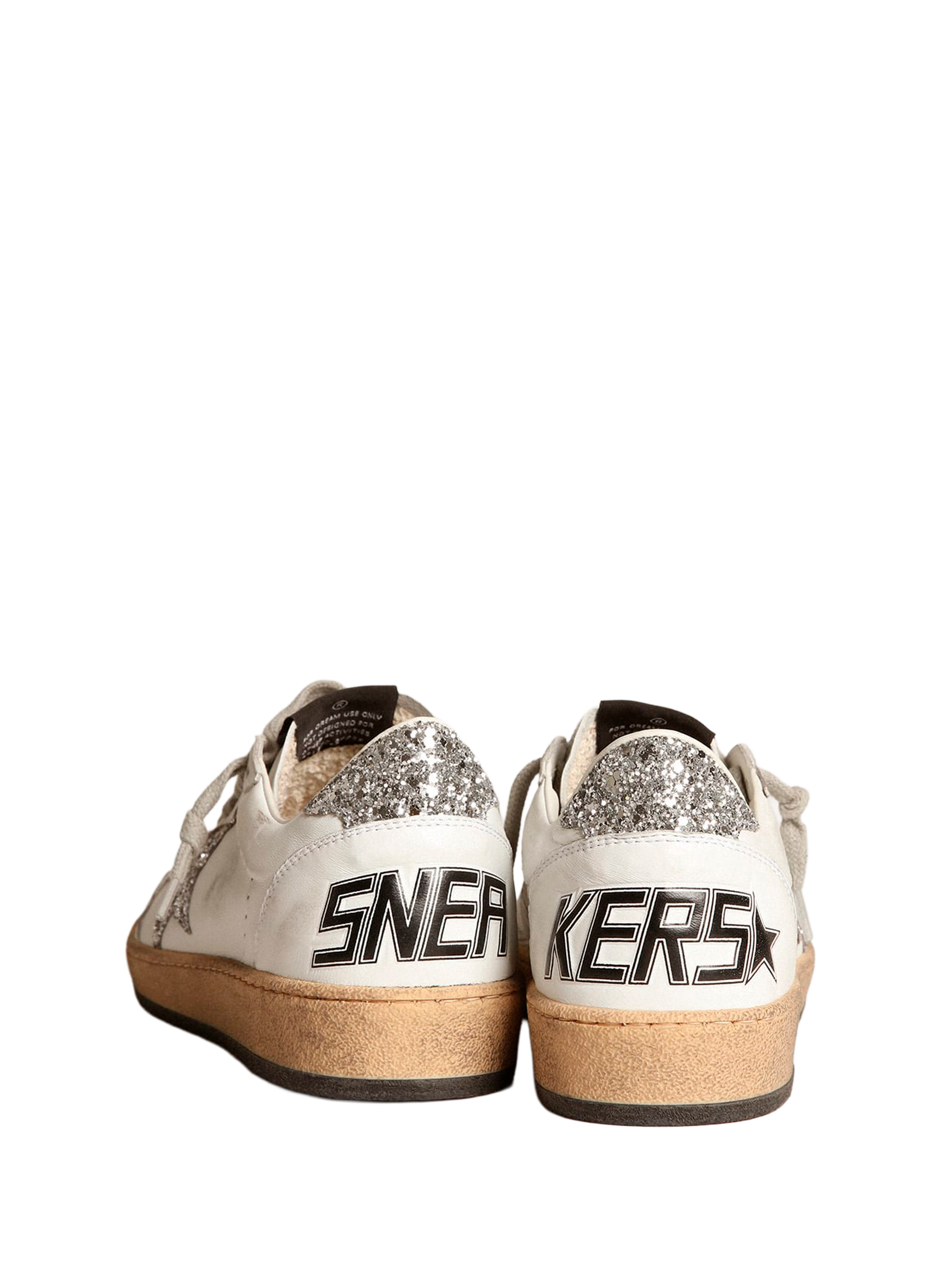 Basket Ball Star à étoile en cuir GOLDEN GOOSE Blanc