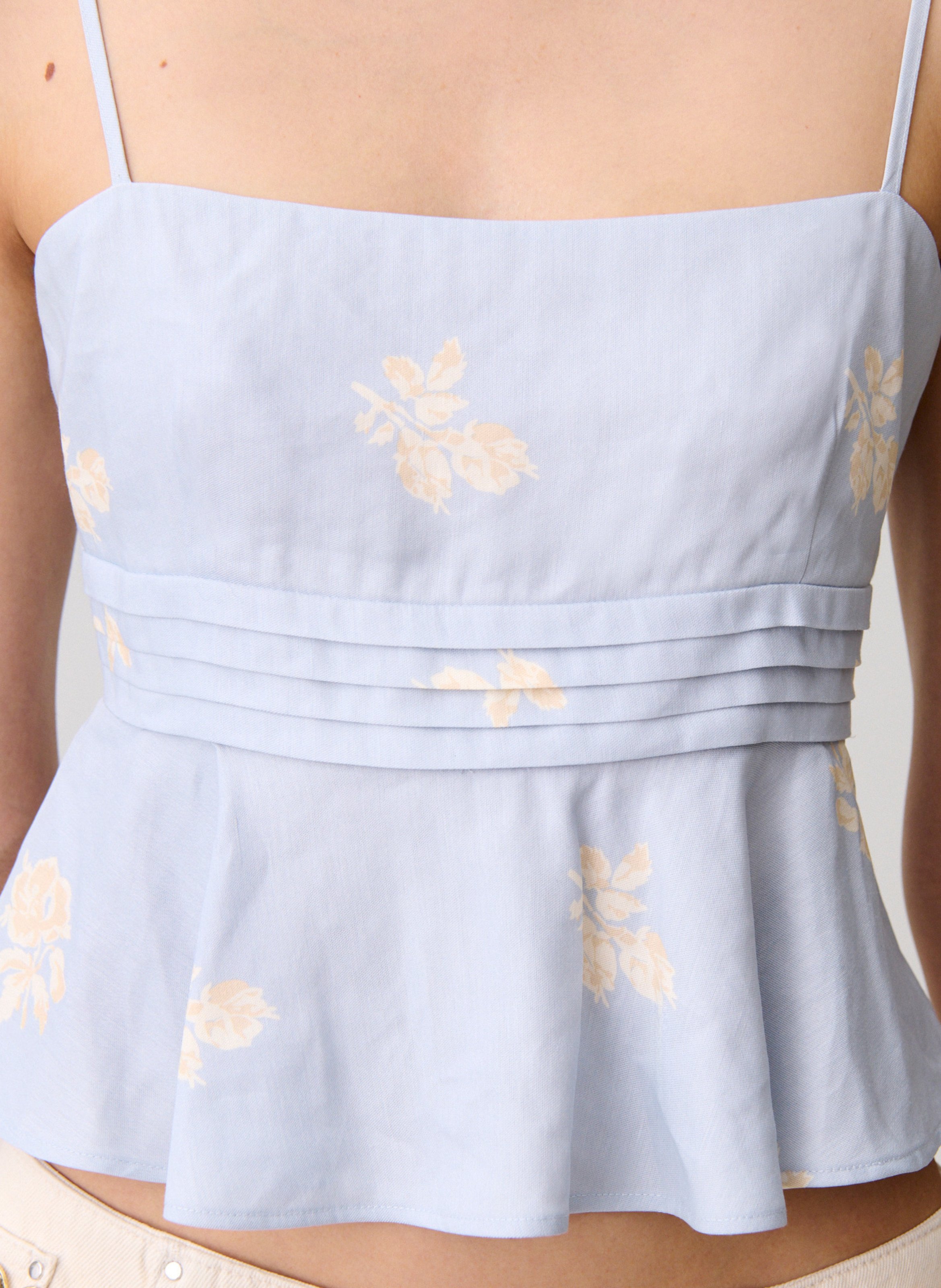 Top droit imprimé CLAUDIE PIERLOT Multicolore