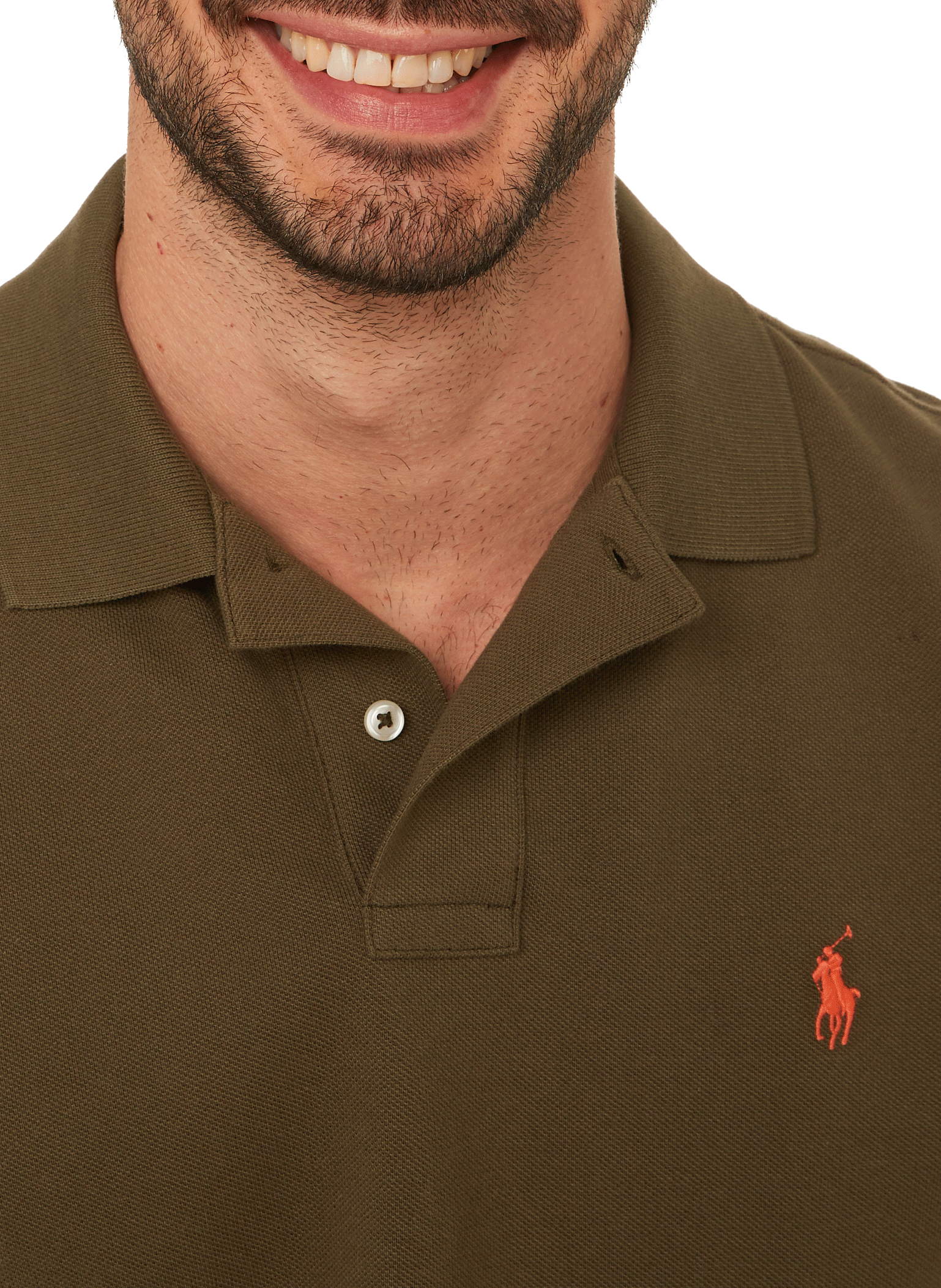 Slim-fit cotton polo shirt POLO RALPH LAUREN Green