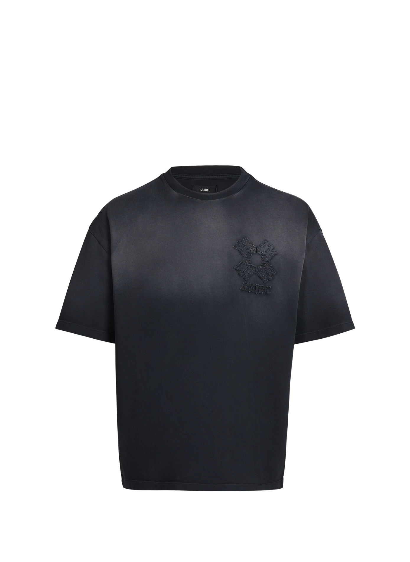 Short-Sleeve Cotton T-Shirt  AMIRI Black