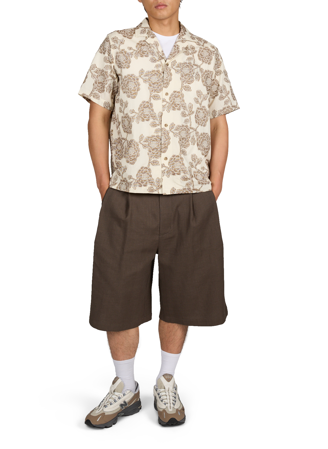 Chemise droite à motif  en coton LES DEUX Multicolore