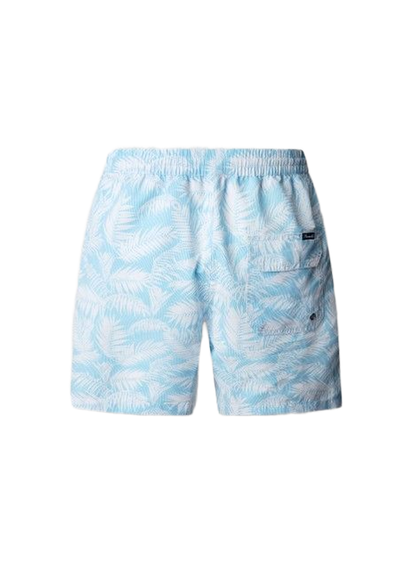 Short de bain à imprimé feuilles FACONNABLE Blu