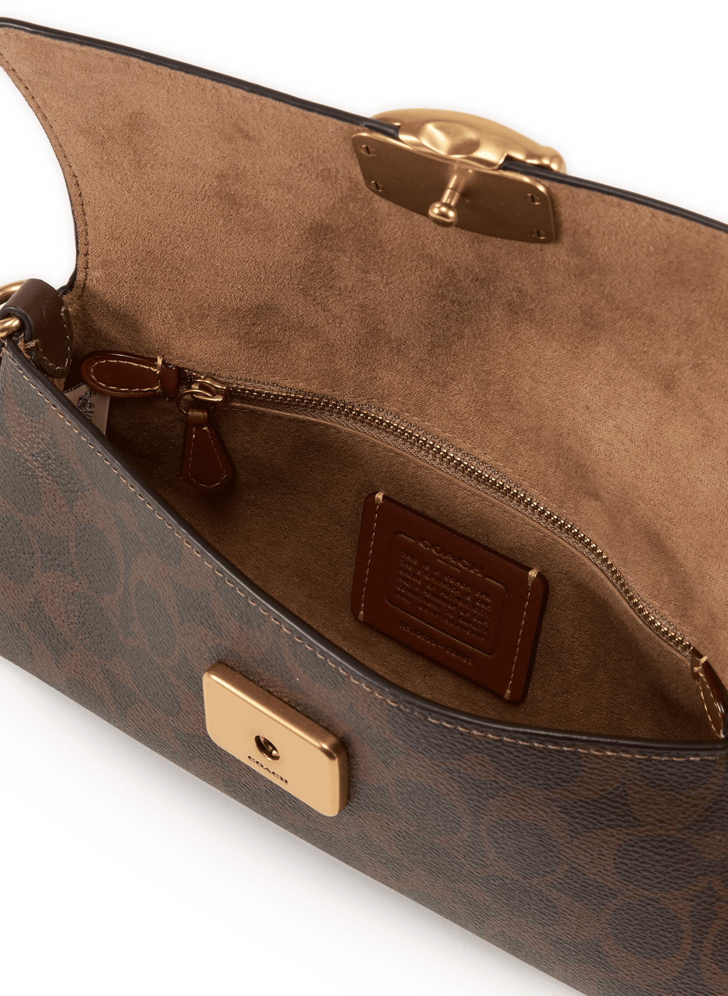 Jet signature canvas handbag COACH Brown