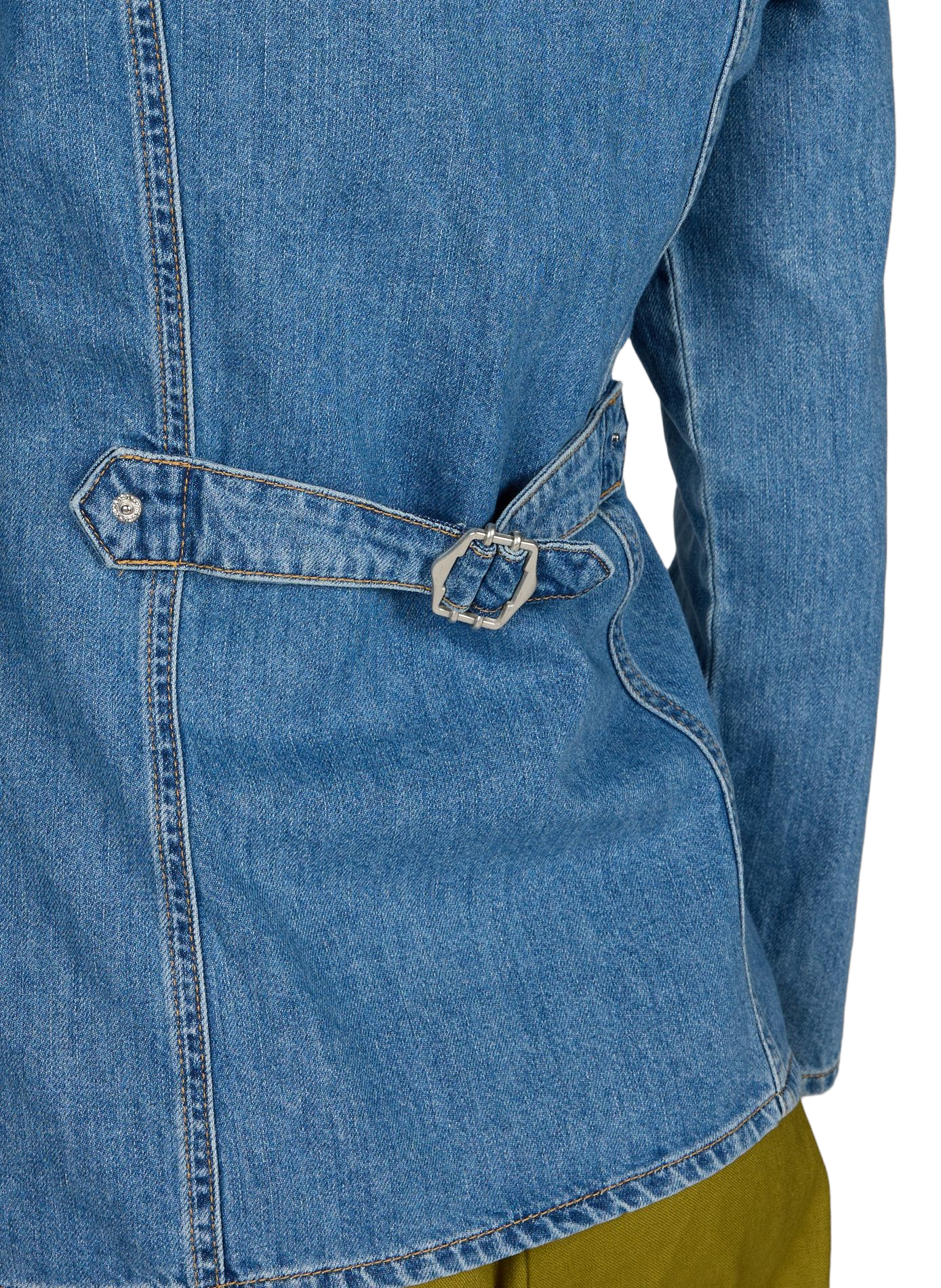 Cotton denim shirt TOPSHOP Blue