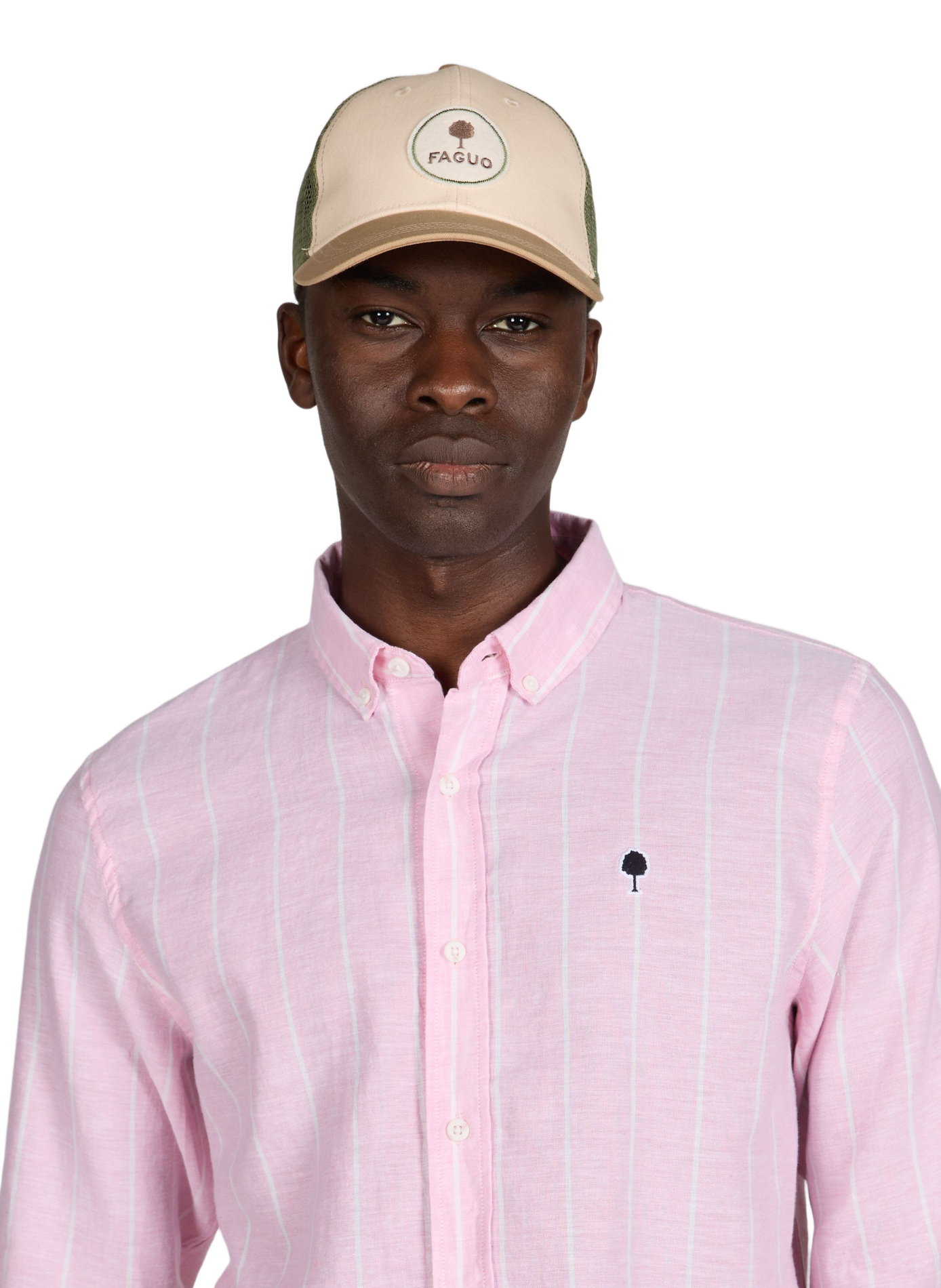 Casquette Trucker en coton recyclé FAGUO Beige