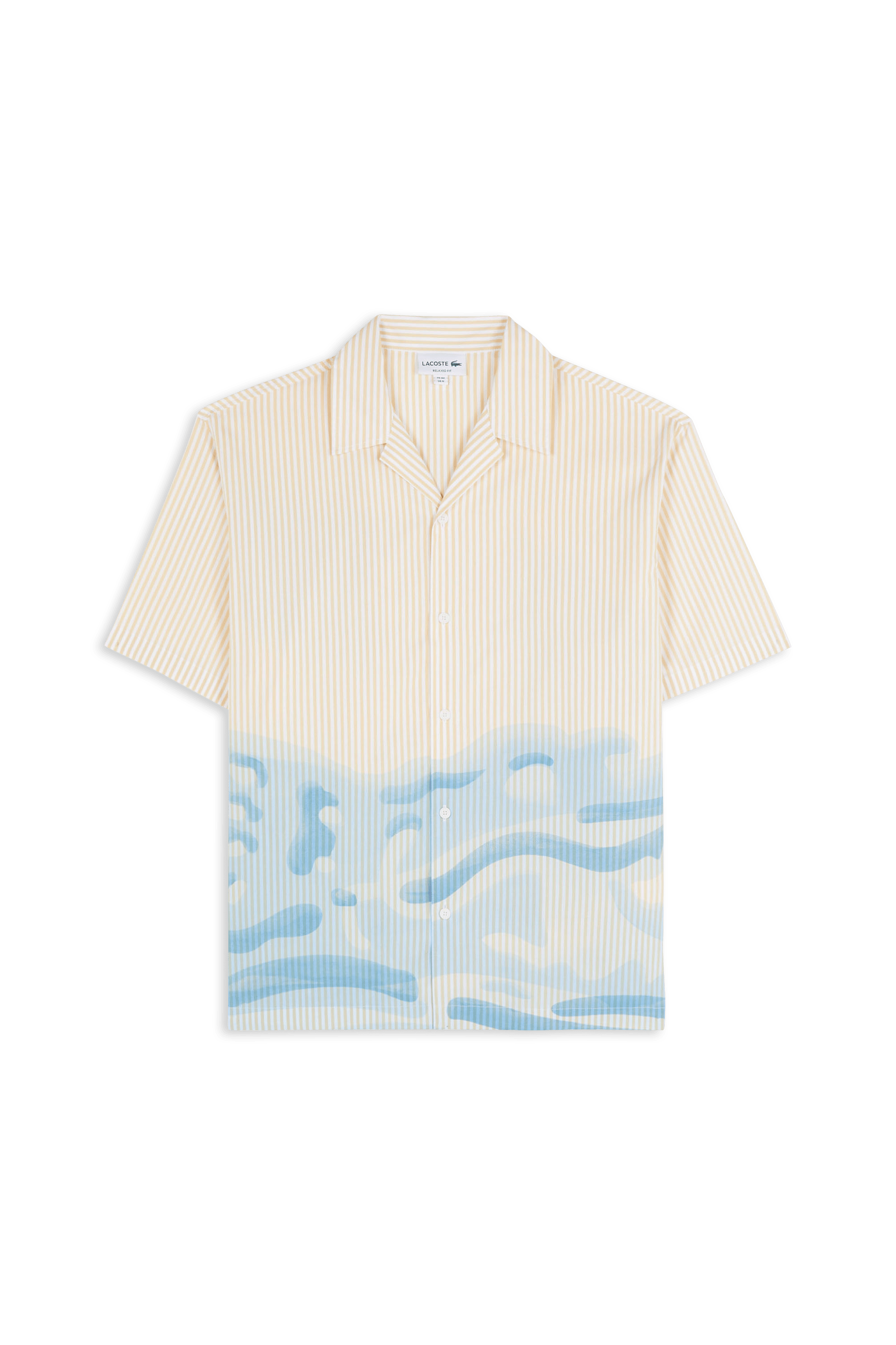 Chemise chemise casual manches co LACOSTE Beige