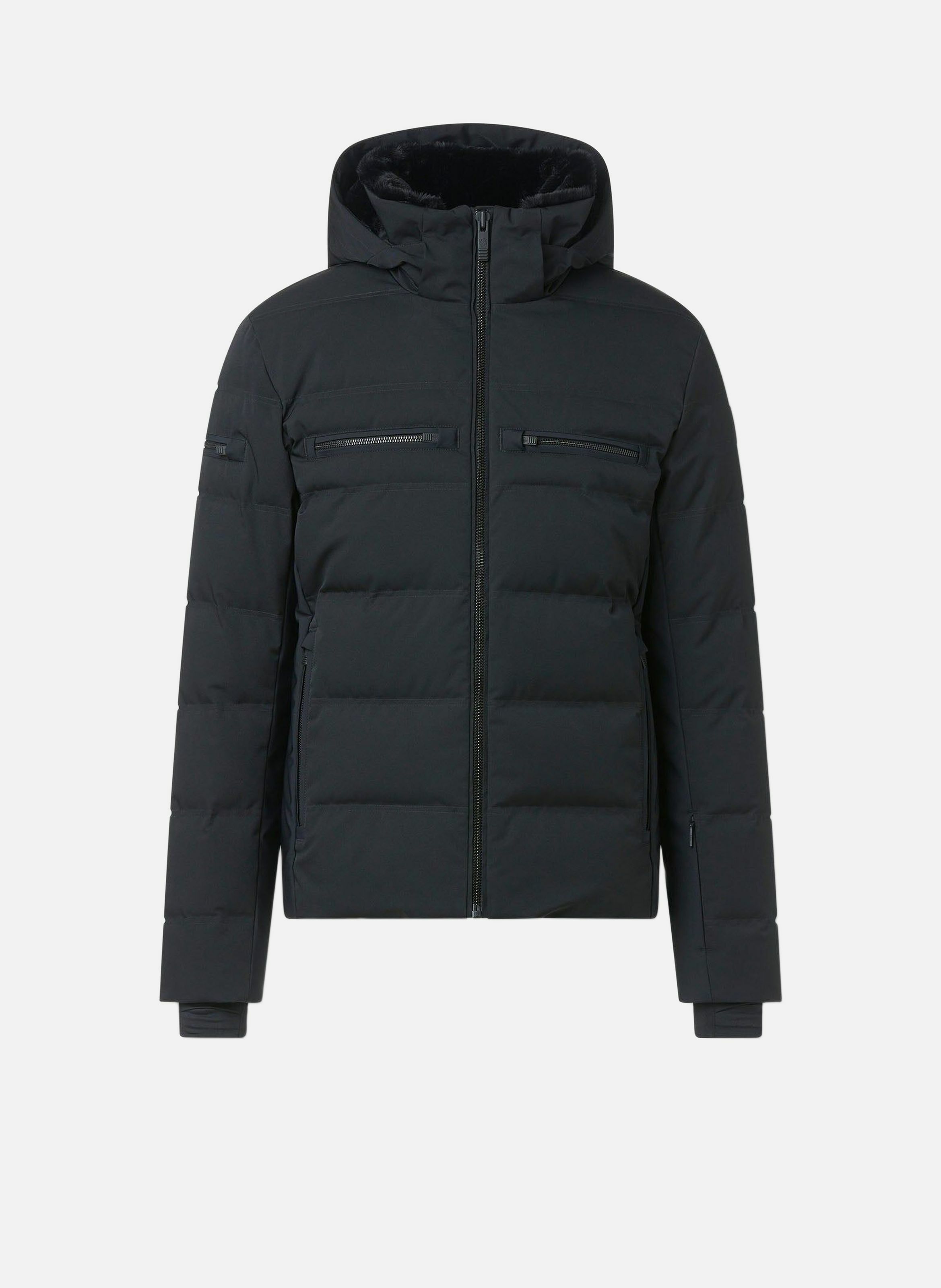 Ski-jas Berlioz met opstaande kraag en regular fit FUSALP Zwart