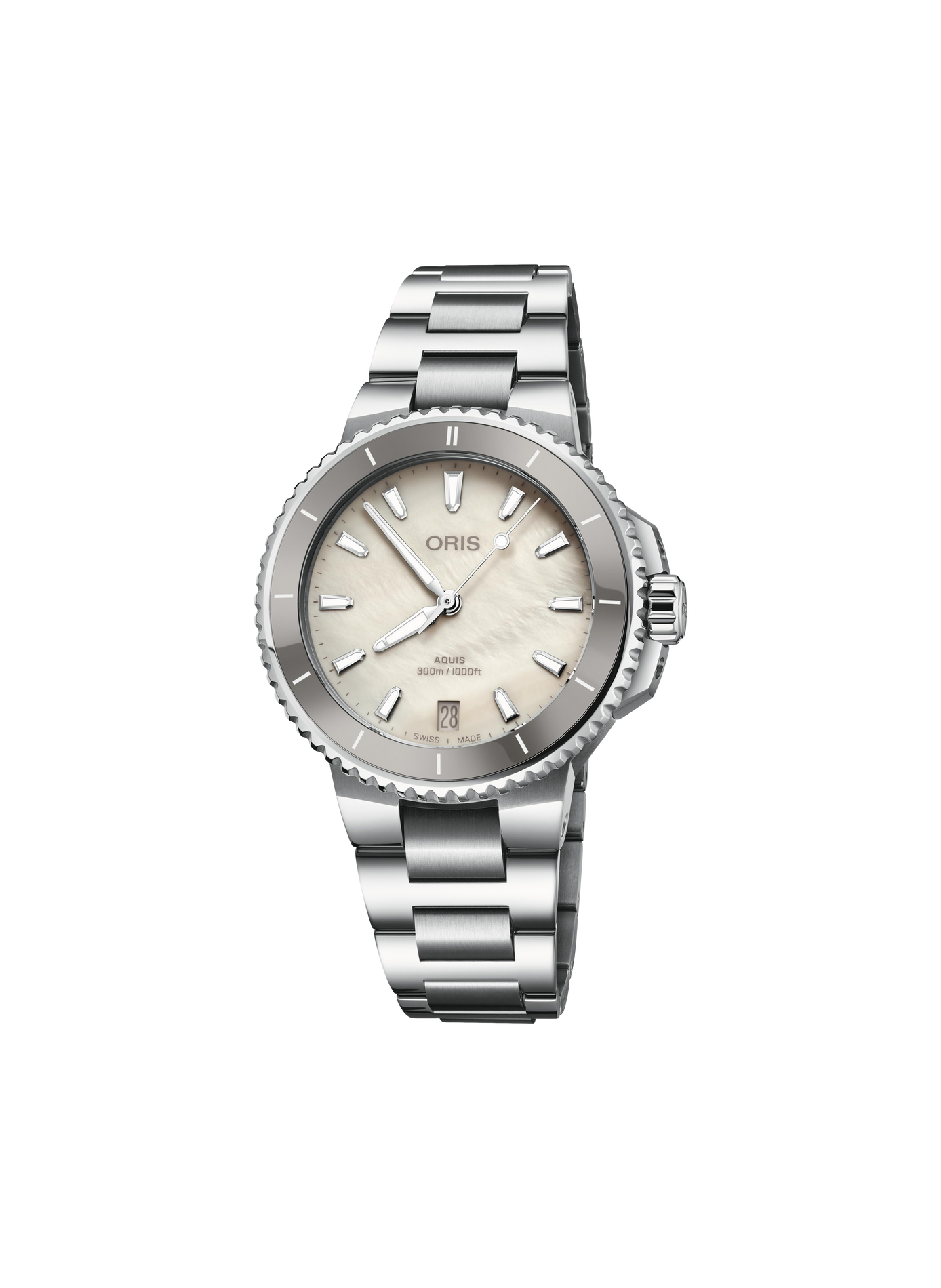 Montre automatique Oris Aquis Date en acier inoxydable ORIS Beige