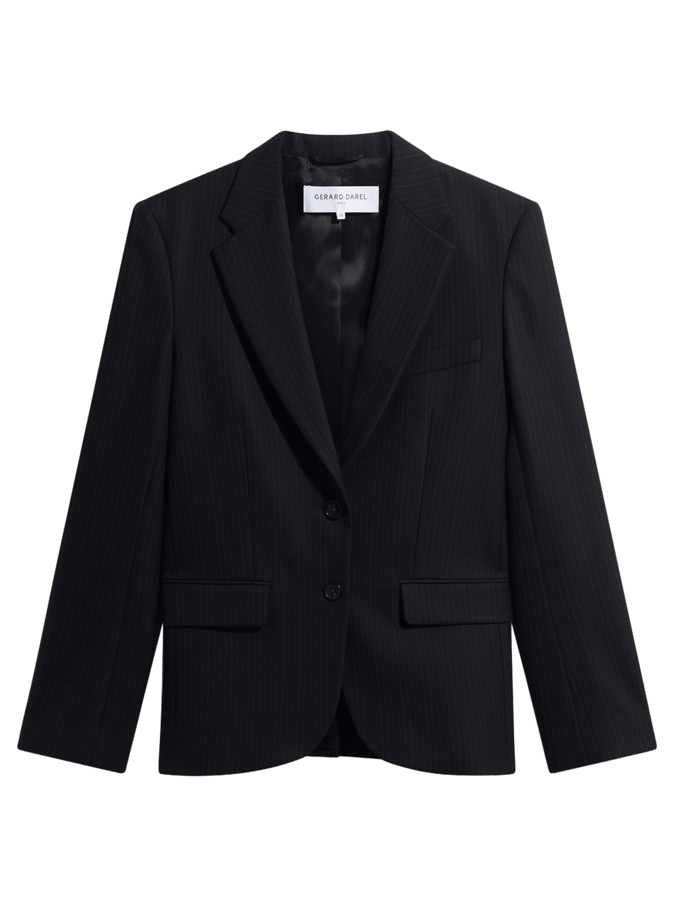 Veste de tailleur à fines rayures - justi GERARD DAREL Noir