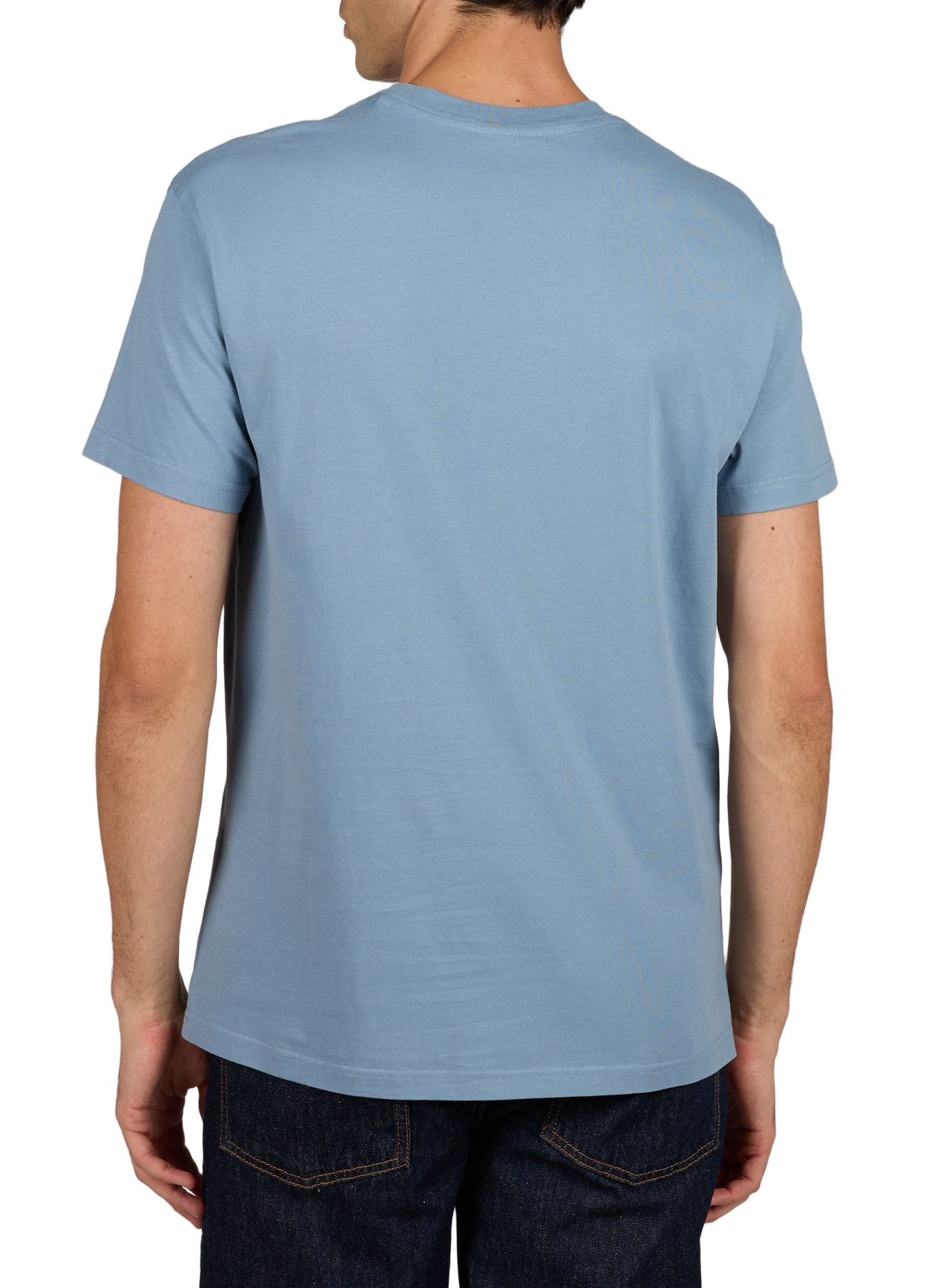 T-Shirt Popincourt mit "French Touch" Stickerei aus Baumwolle MAISON LABICHE Blau