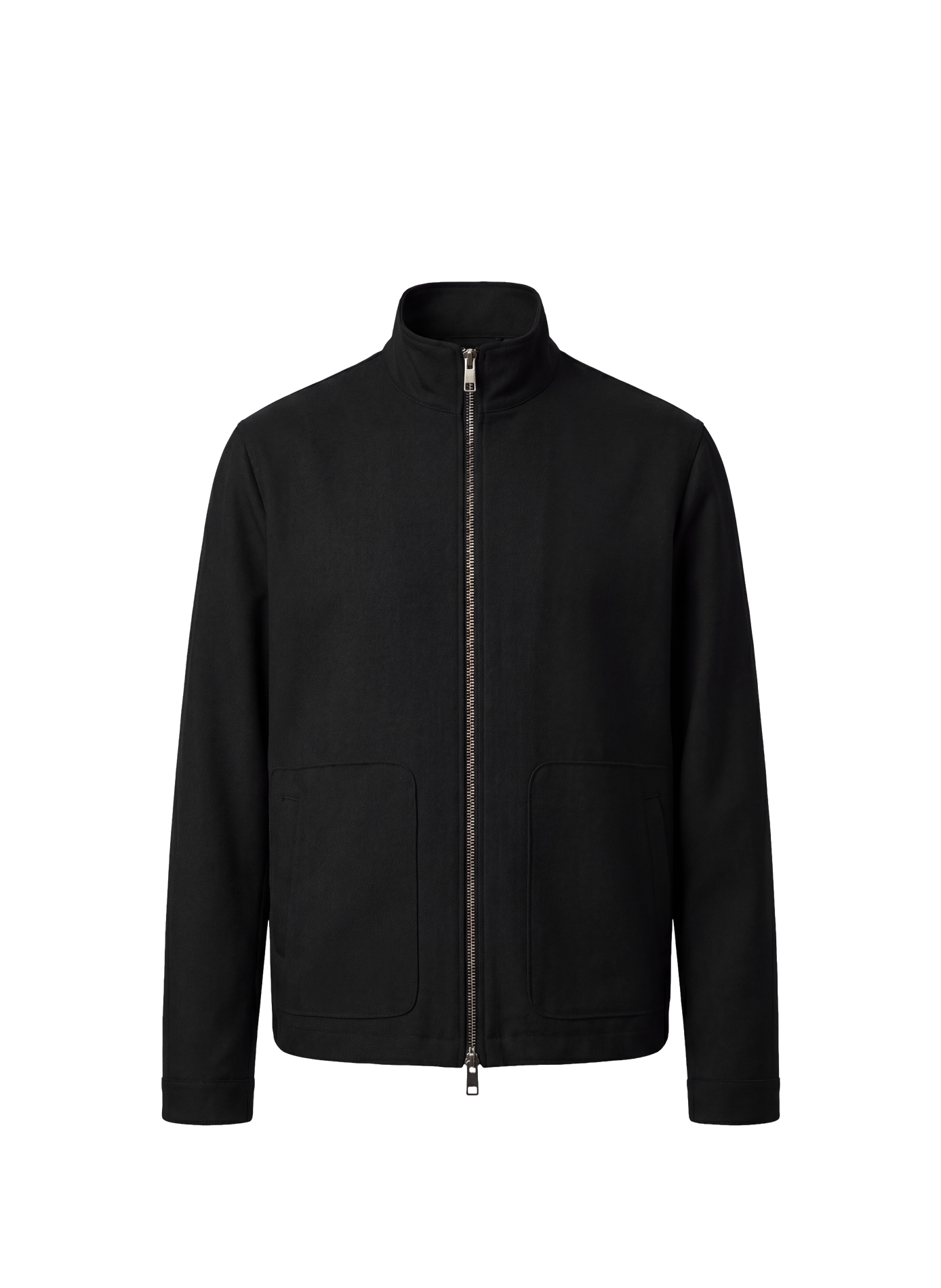 Blouson droit en laine mélangée CALVIN KLEIN Noir