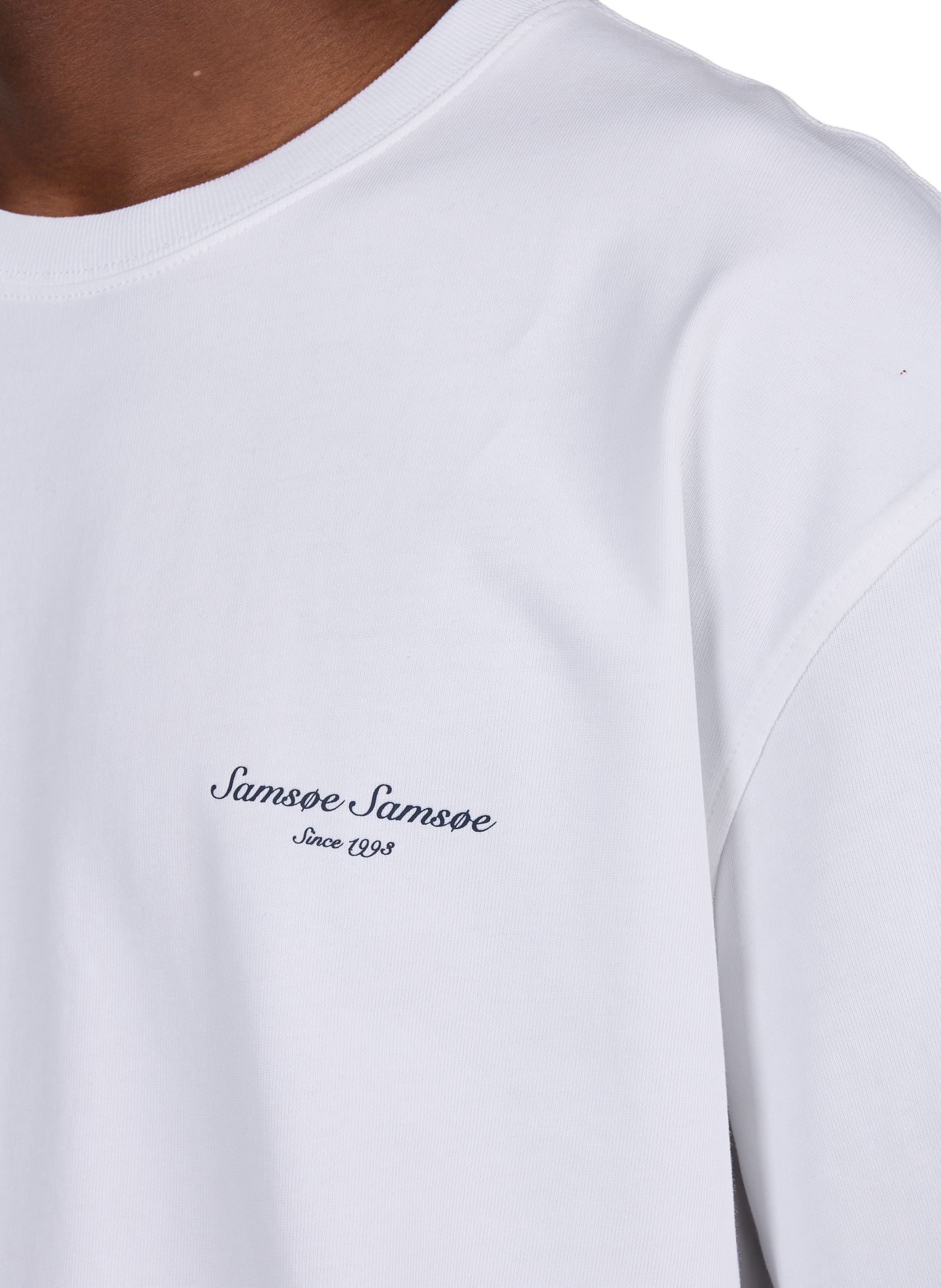 Weites Baumwoll-T-Shirt Sauni SAMSOE SAMSOE Weiss