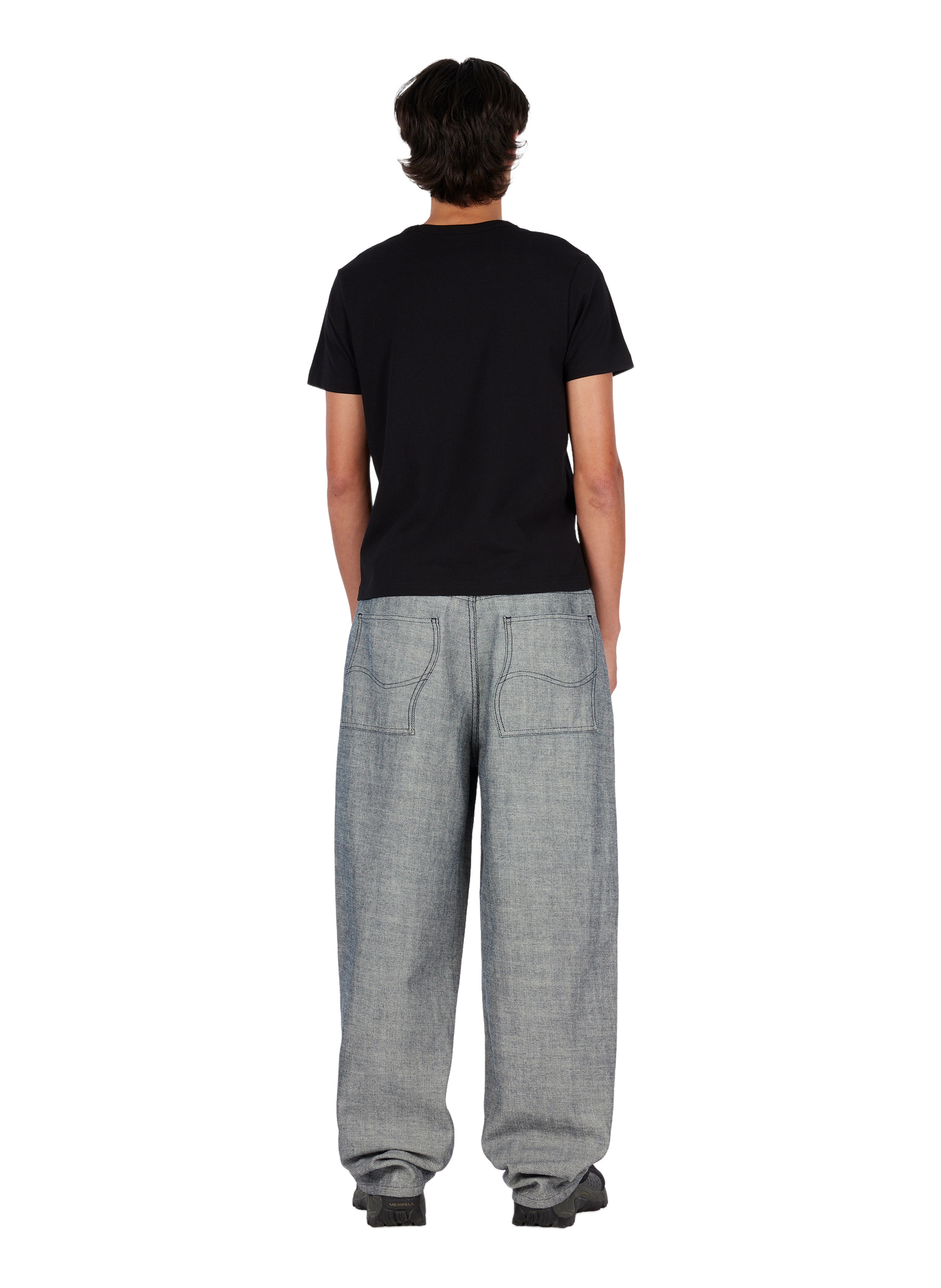 Wide cotton jeans DIME Grey