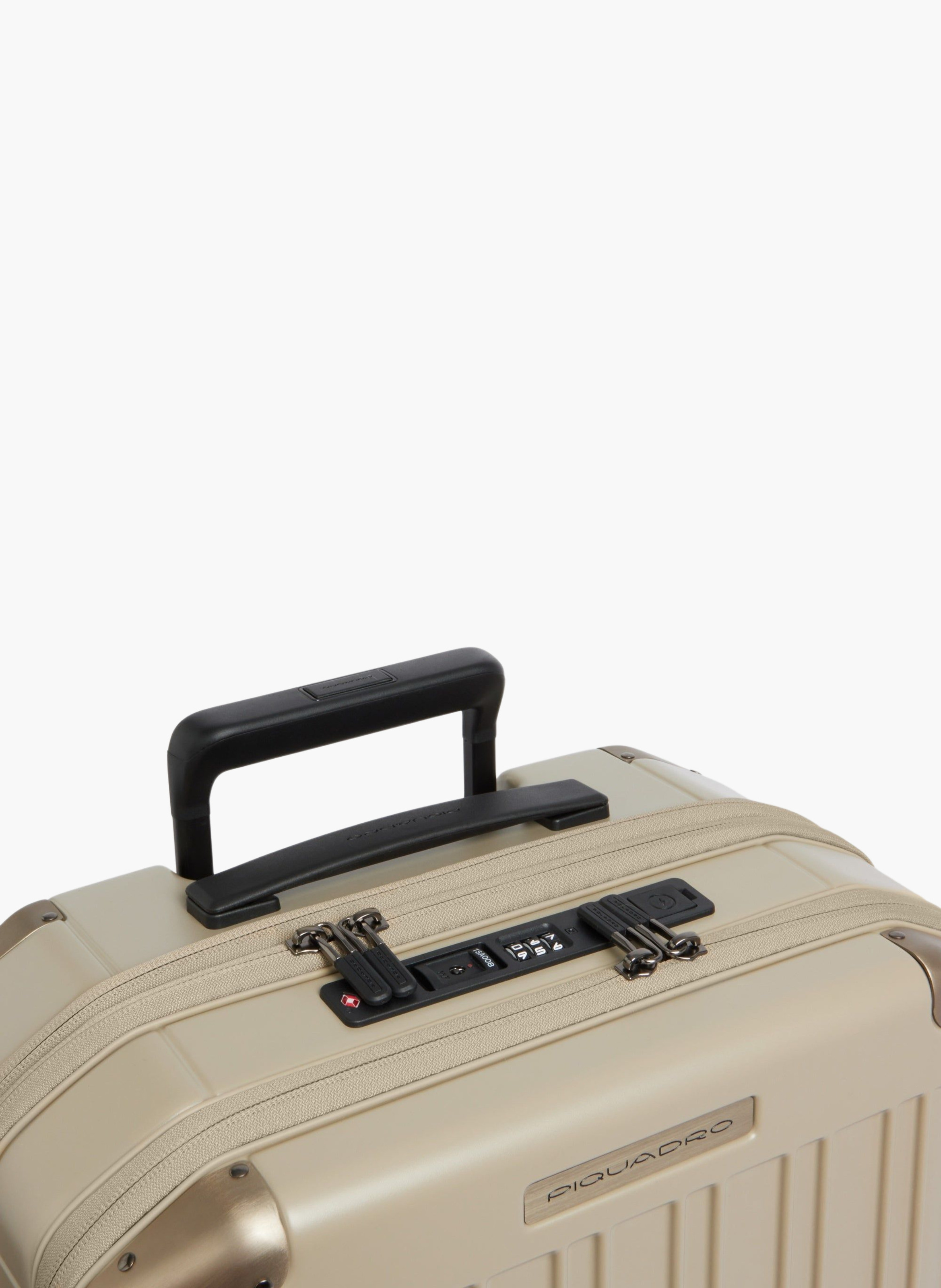 Handbagage voor laptop met twee openingen PIQUADRO Beige