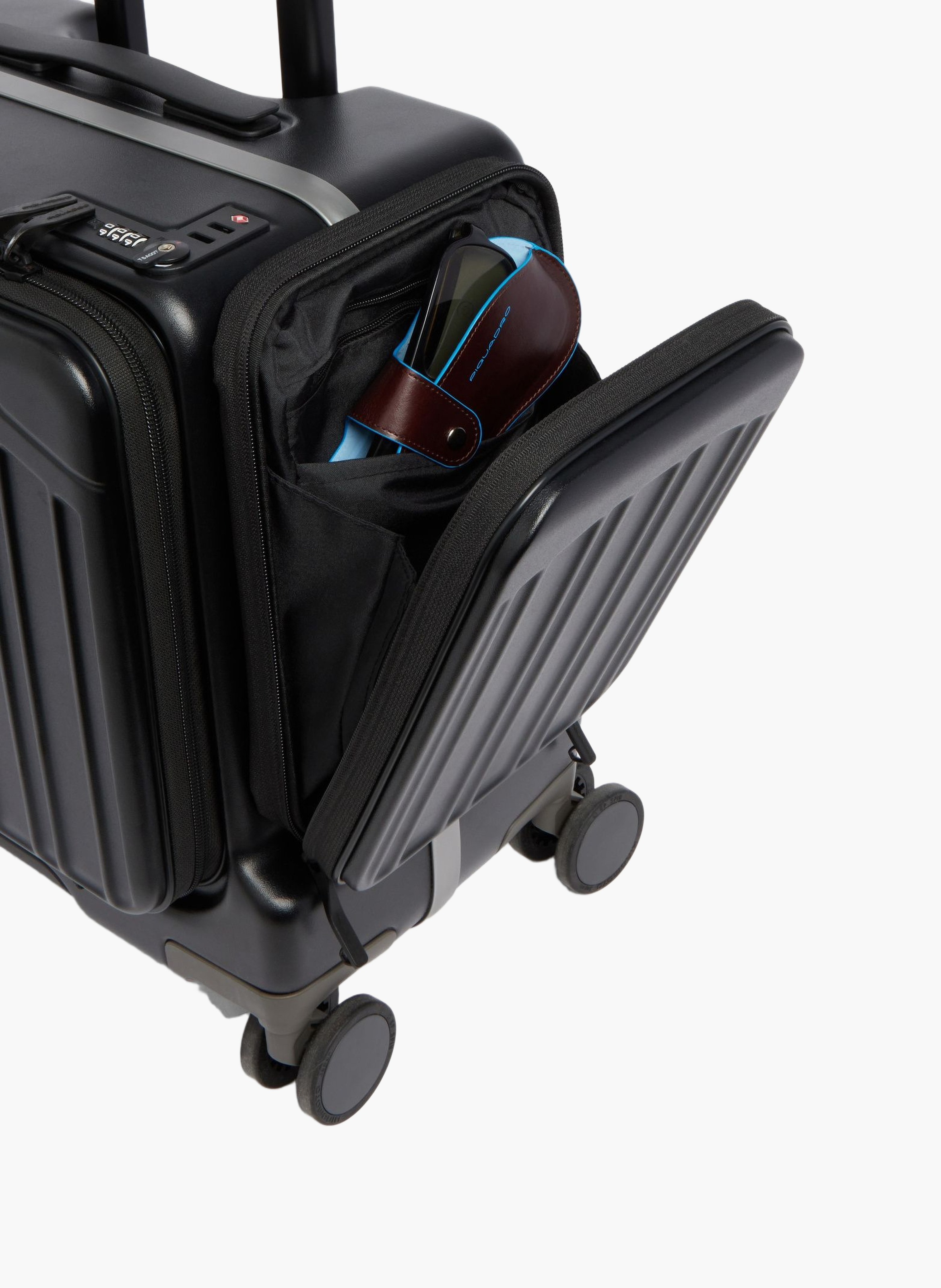 Cartable trolley d'ordinateur 15,6" PIQUADRO Noir