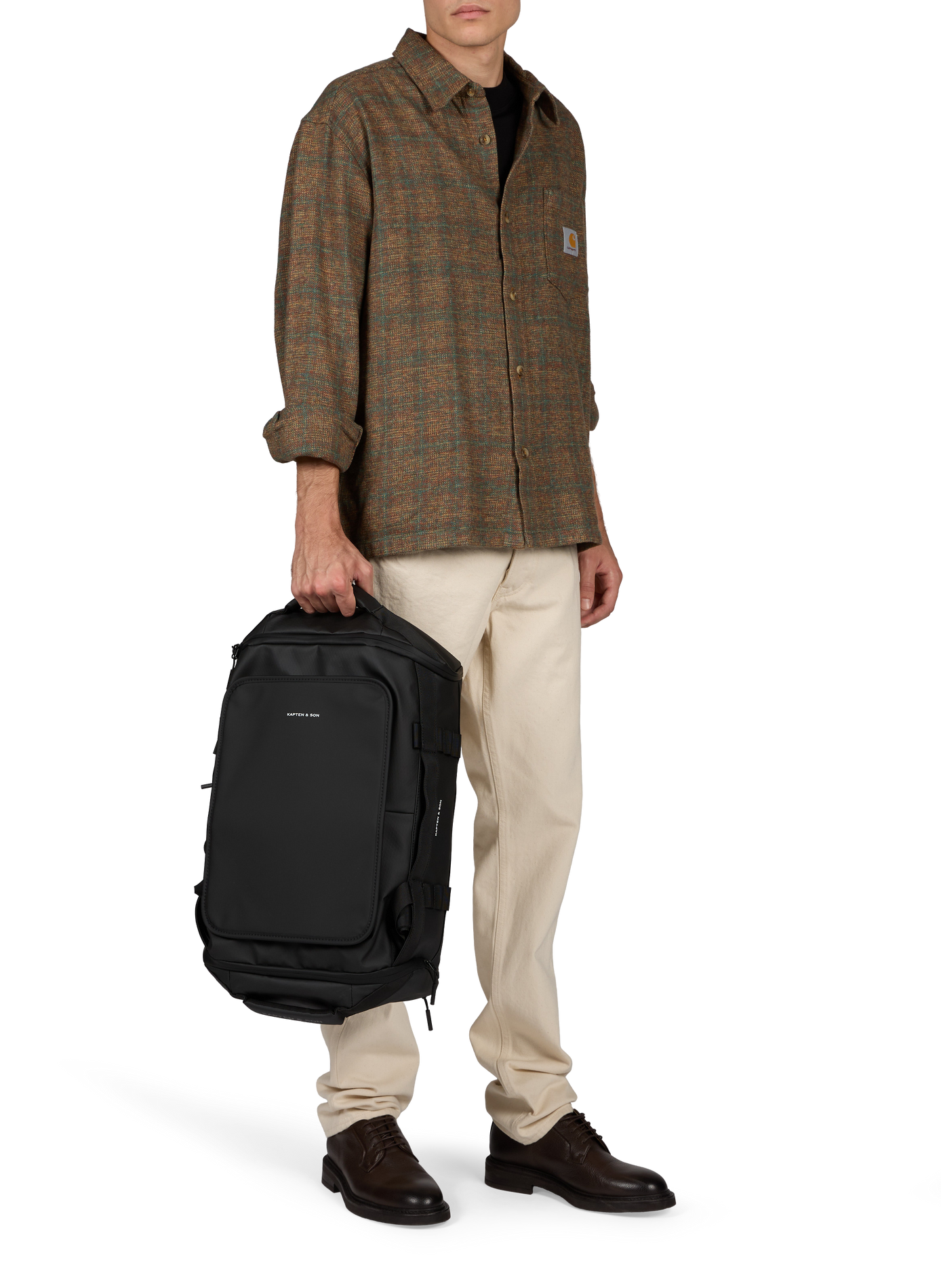 Reisetasche mit mehreren Taschen Lissabon KAPTEN & SON Schwarz