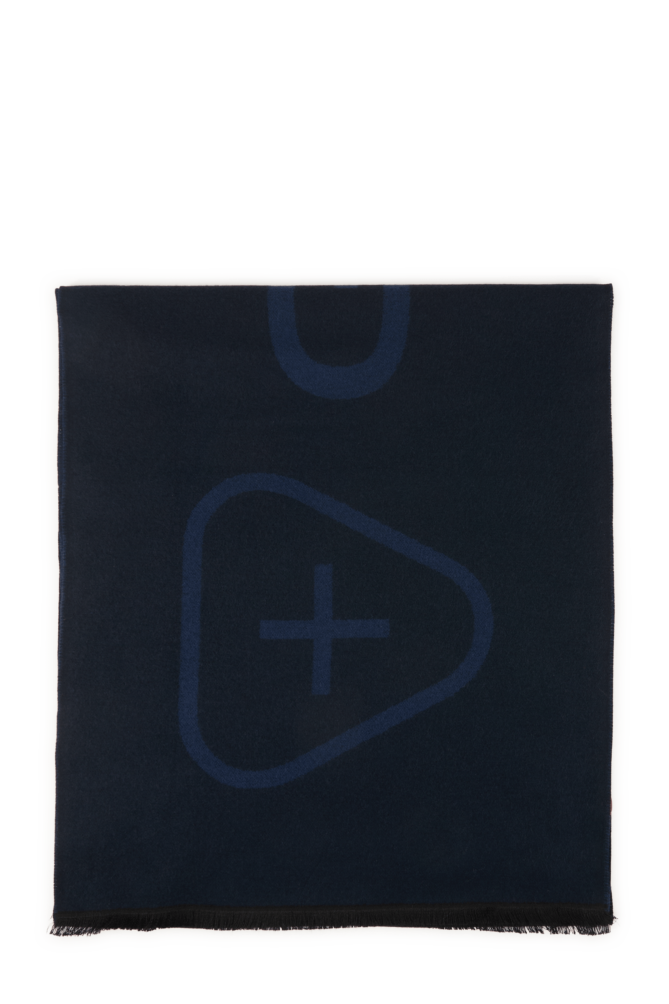 Mathilde Schal mit Logo | Blau GERTRUDE Herren