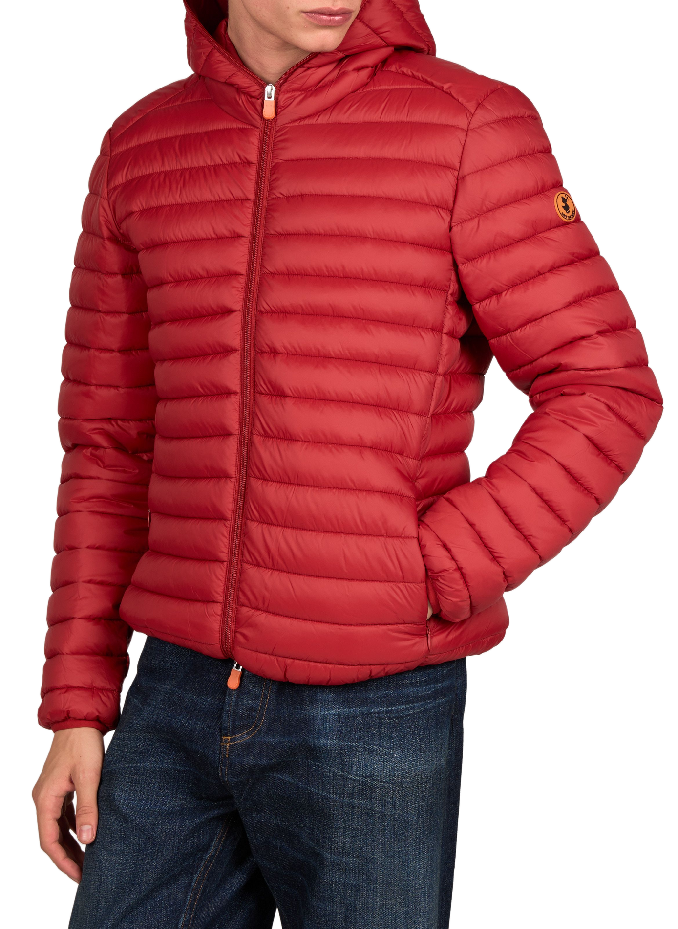 Padded Oversized Donald Puffer Coat SAVE THE DUCK Red