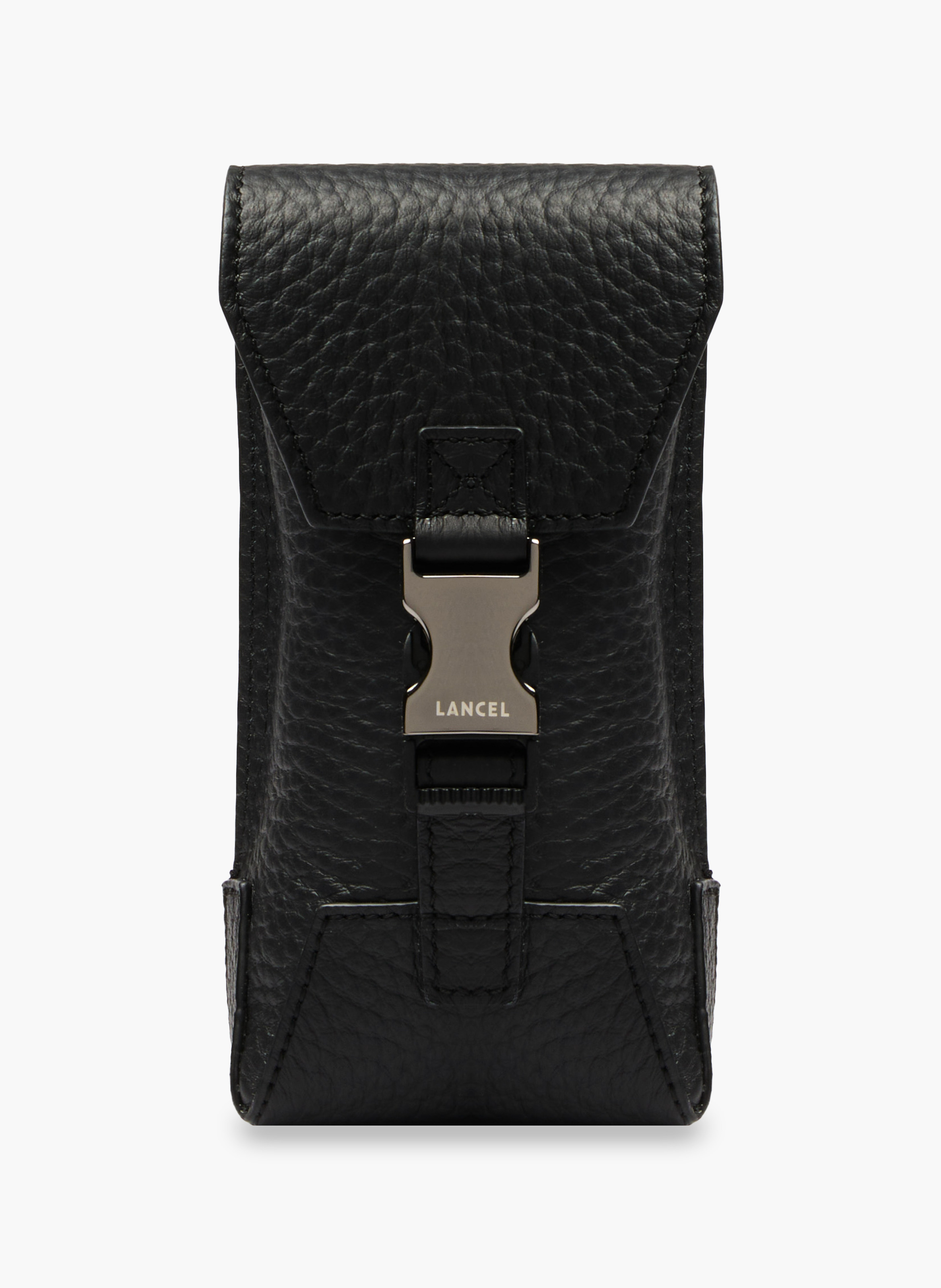 Mini sac vertical rabat milo de lancel en cuir LANCEL Noir