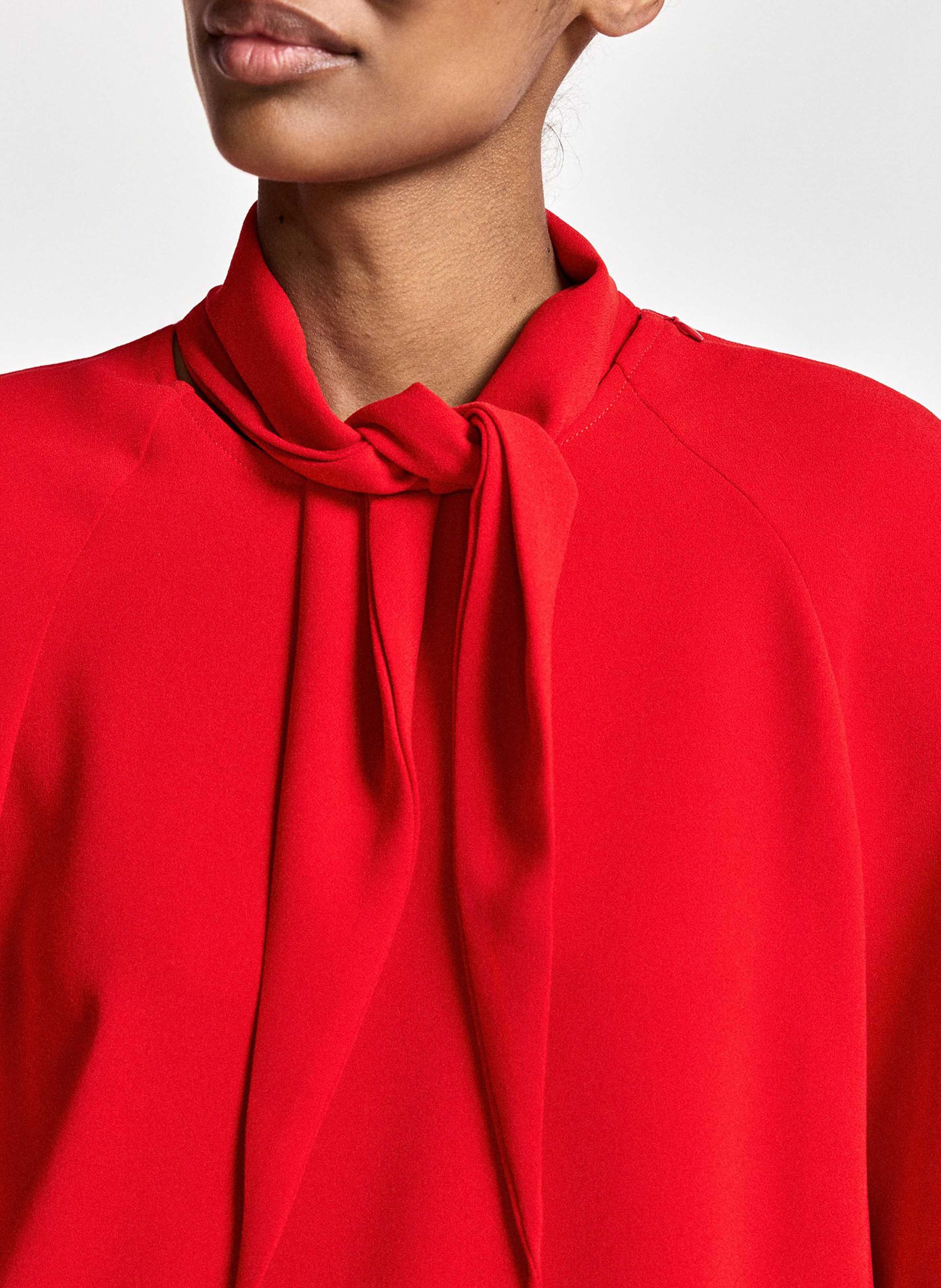 Top droit à col foulard kassie ESSENTIEL ANTWERP Rouge