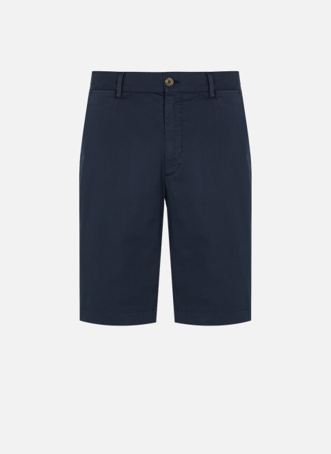 Blue cotton Bermuda shortsSUNSPEL 