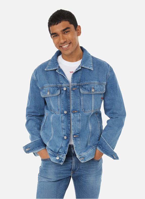D-BARCY JACKET Blue by DIESEL DIESEL D-BARCY JACKET Blue