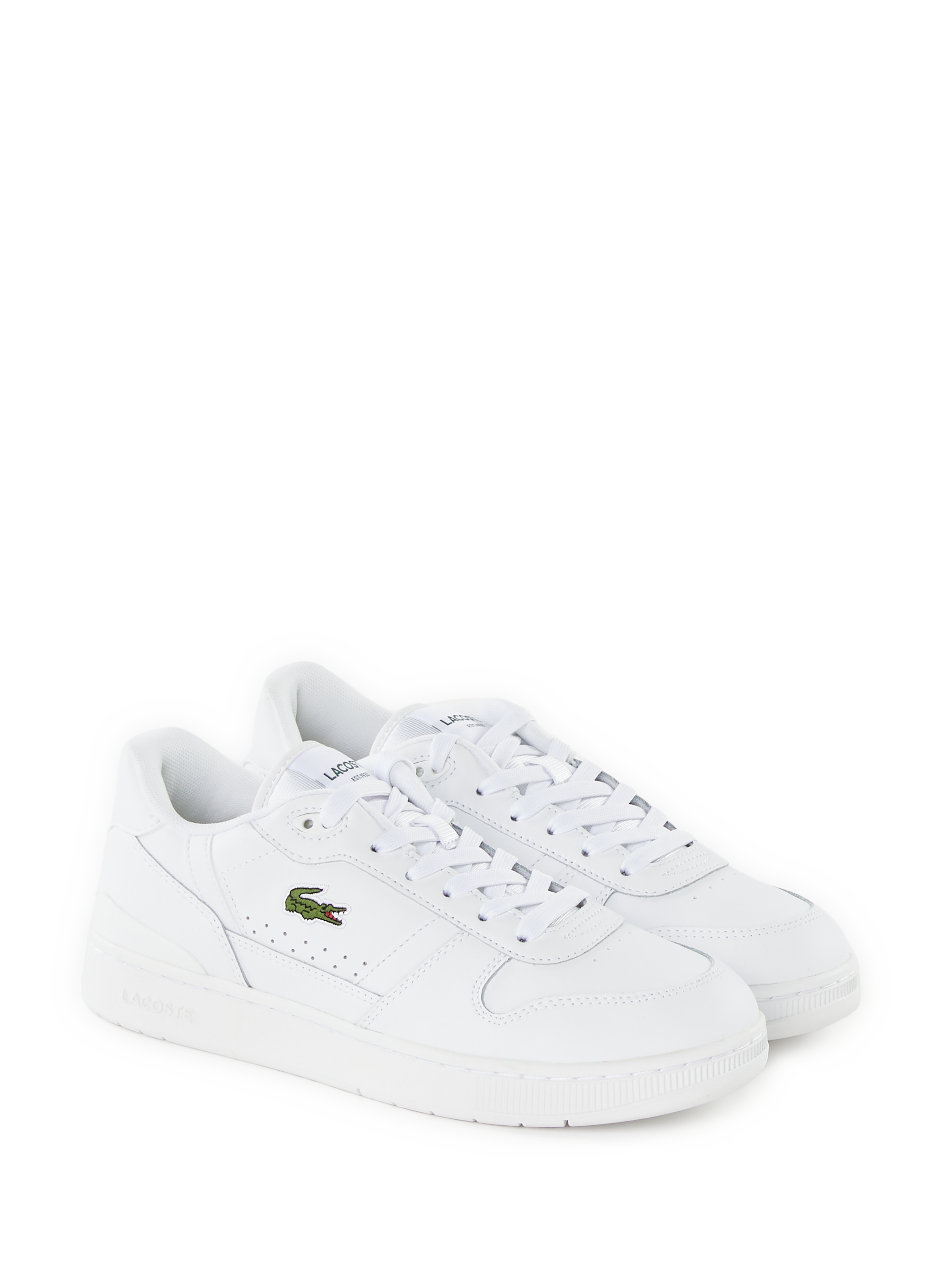 Baskets en cuir LACOSTE Blanc