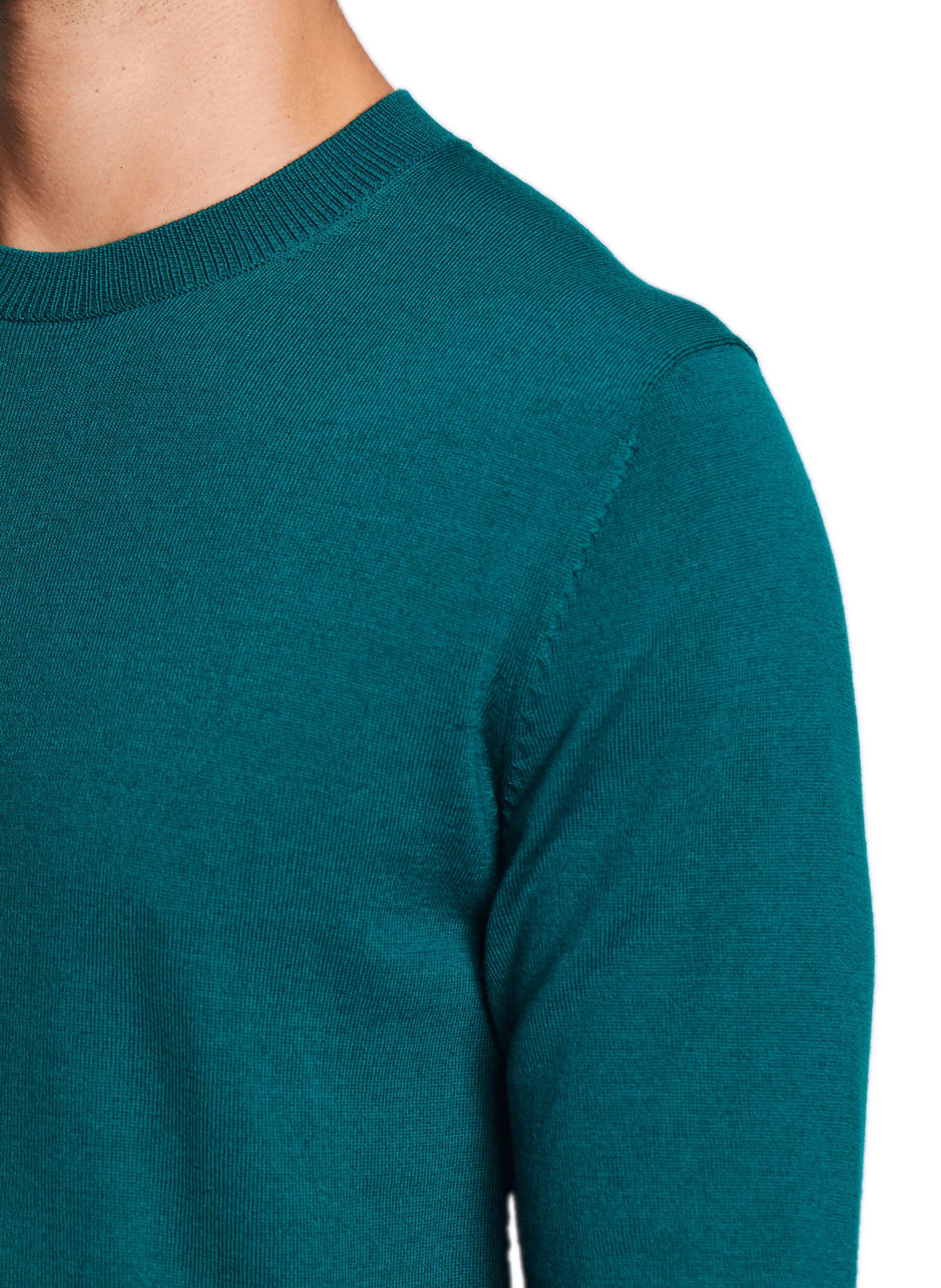  Round-neck wool jumper AU PRINTEMPS PARIS Green