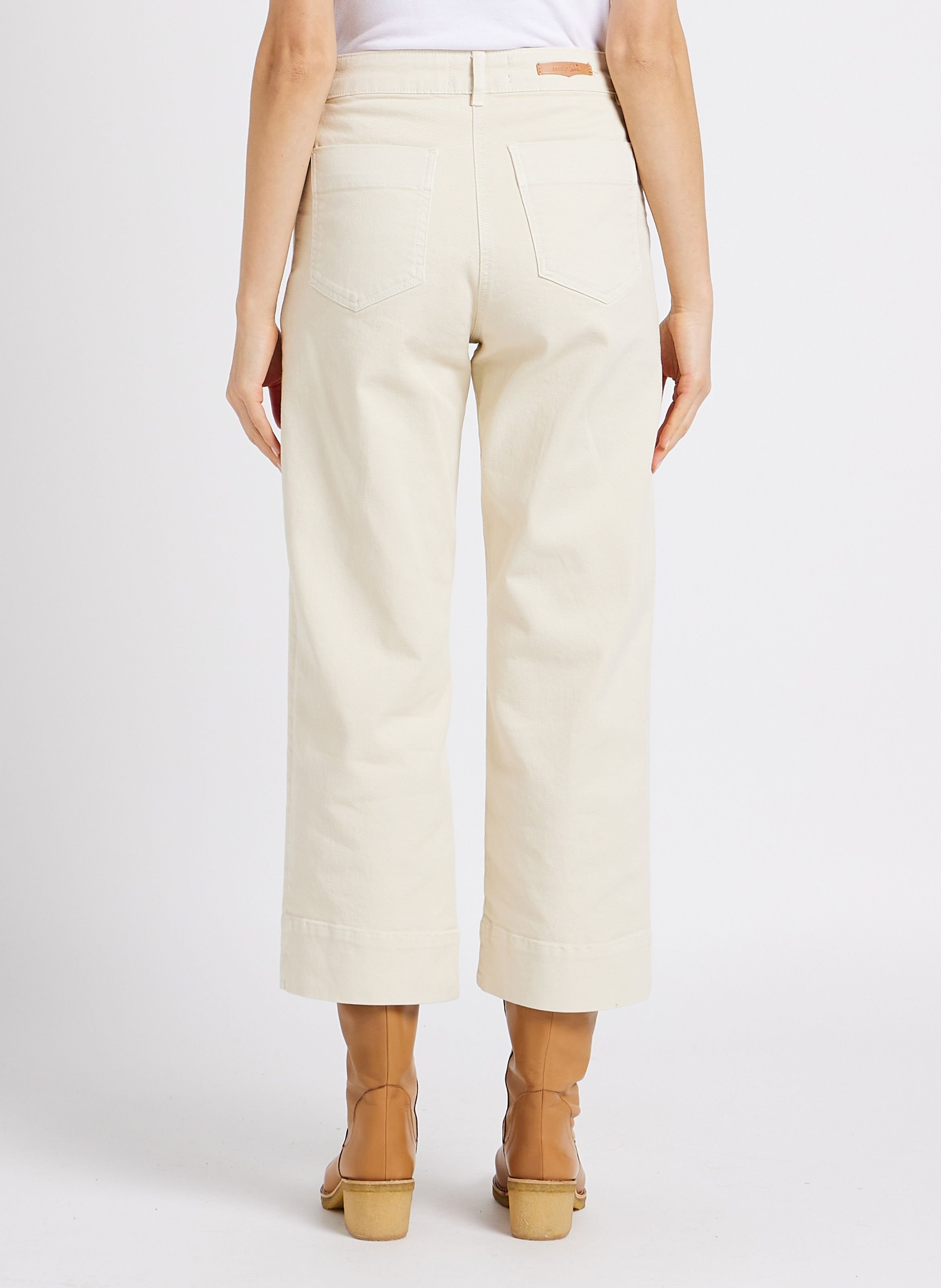 Jean court évasée en coton seakey o SESSUN 